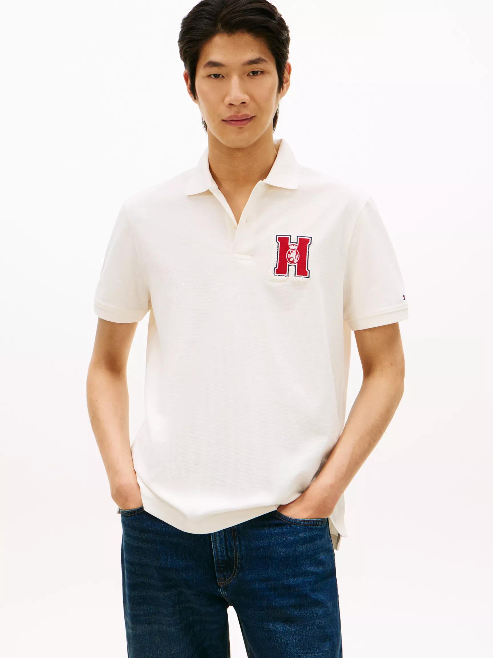 Regular Fit Varsity Patch Polo by TOMMY HILFIGER