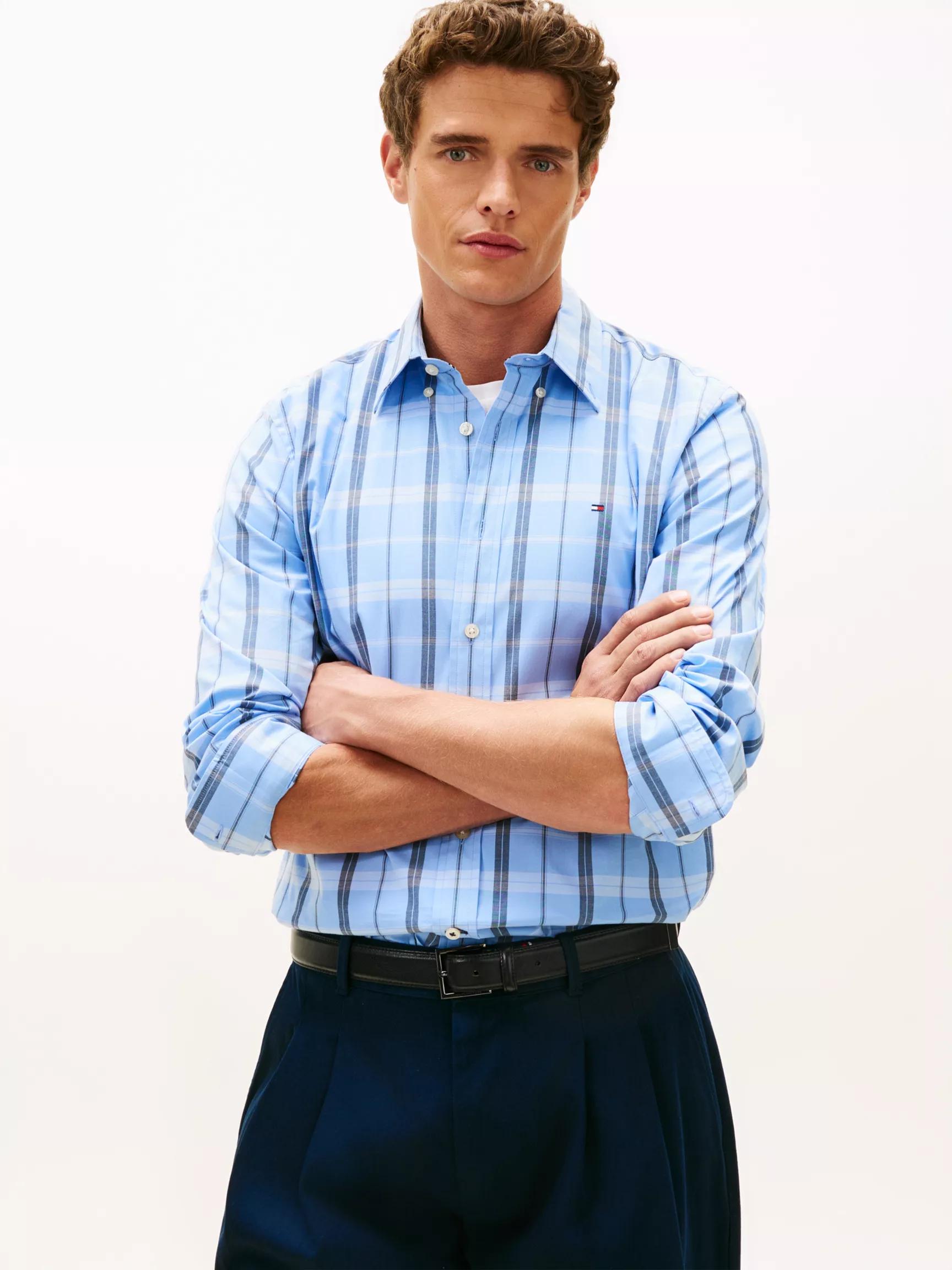 Regular Fit Windowpane All-Day Shirt by TOMMY HILFIGER