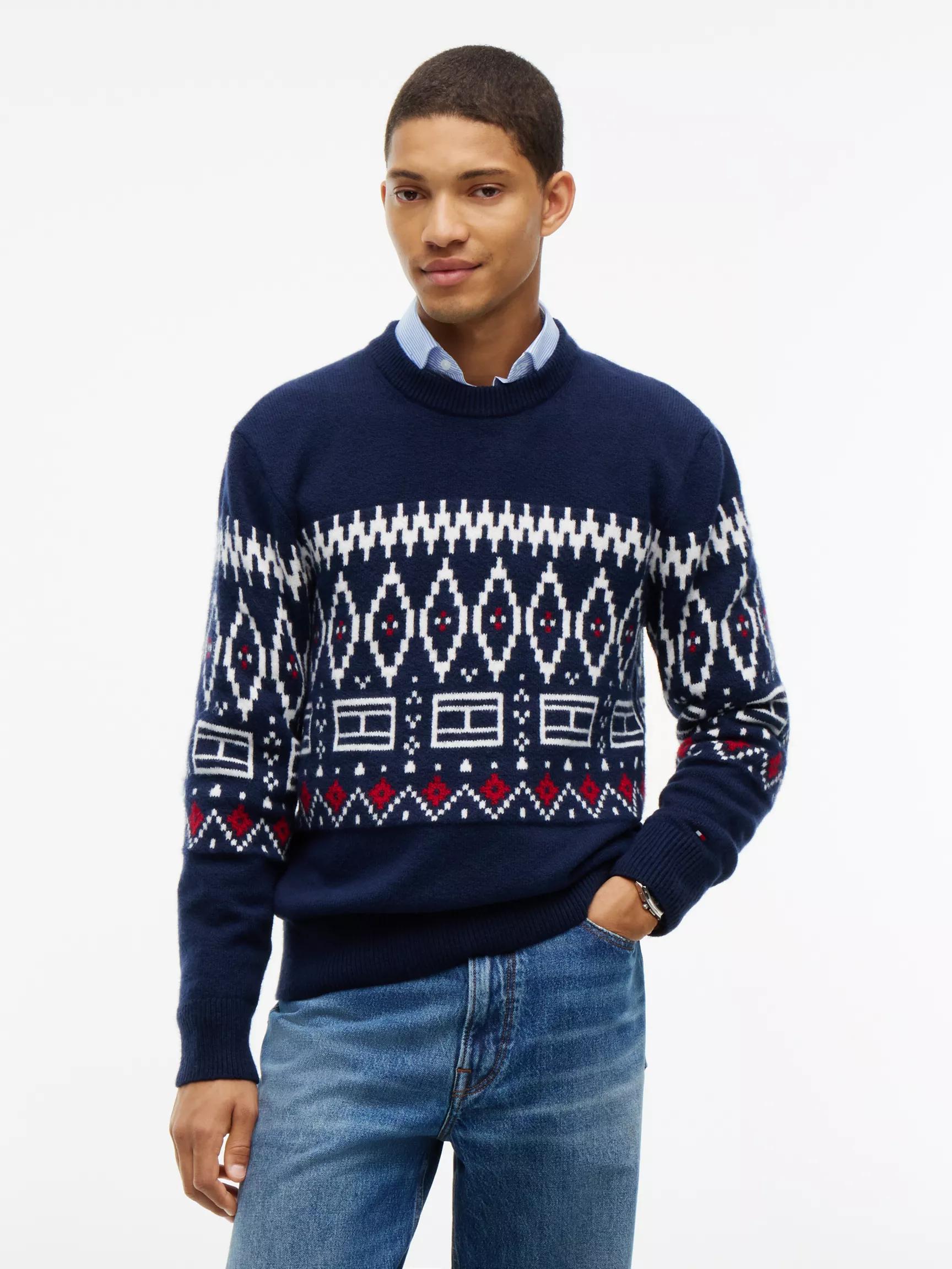 Relaxed Fair Isle Crewneck Sweater by TOMMY HILFIGER