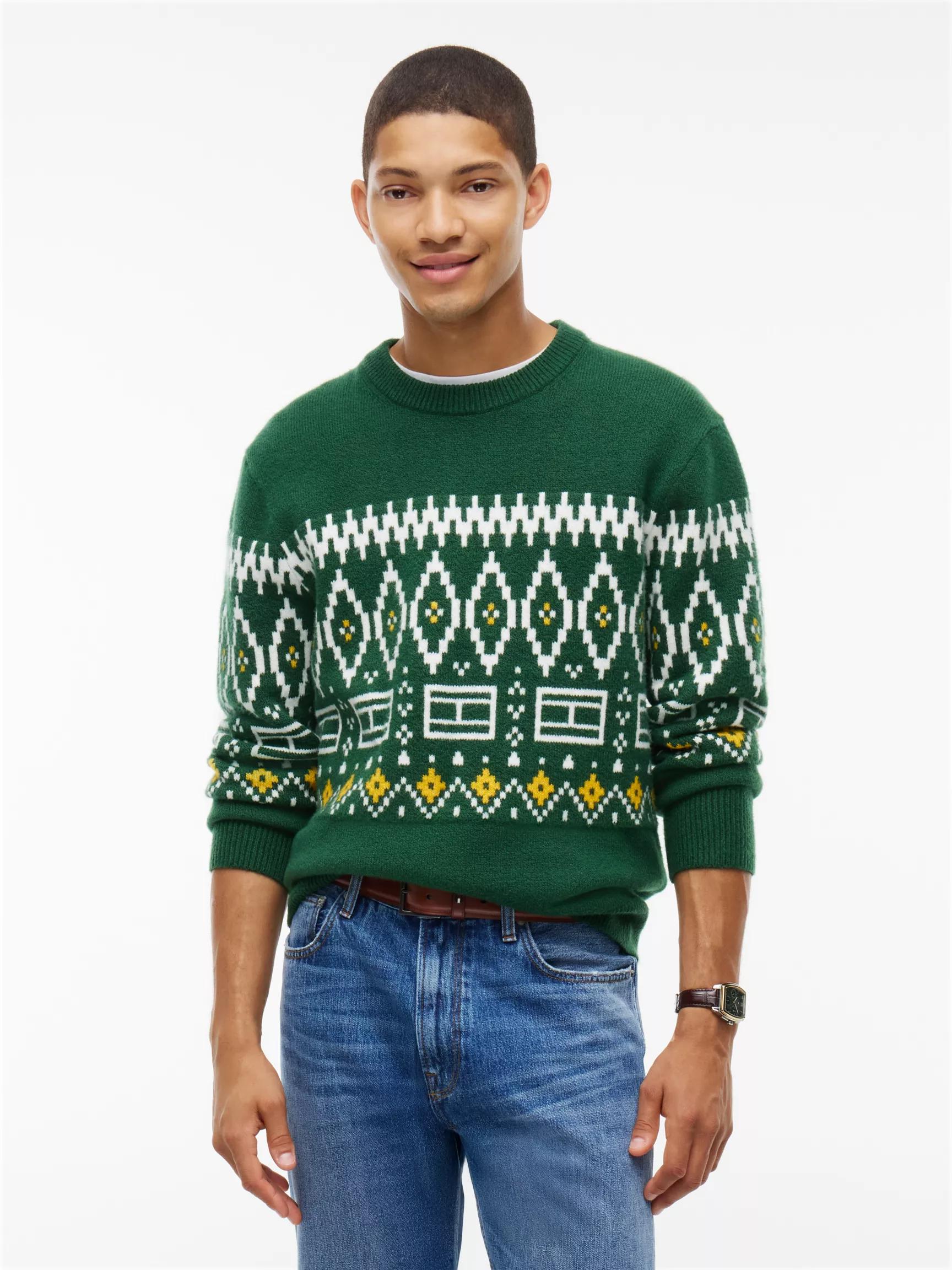 Relaxed Fair Isle Crewneck Sweater by TOMMY HILFIGER