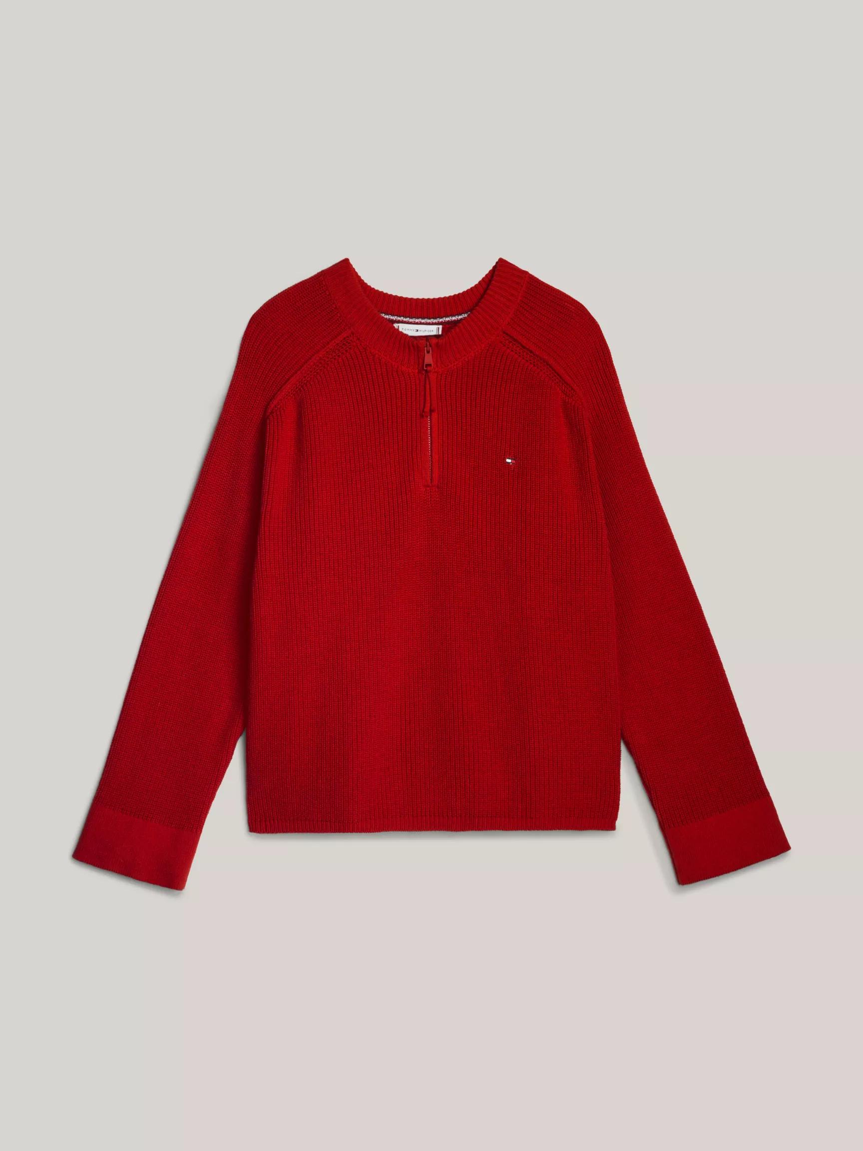 Relaxed Fit Half-Zip Sweater by TOMMY HILFIGER