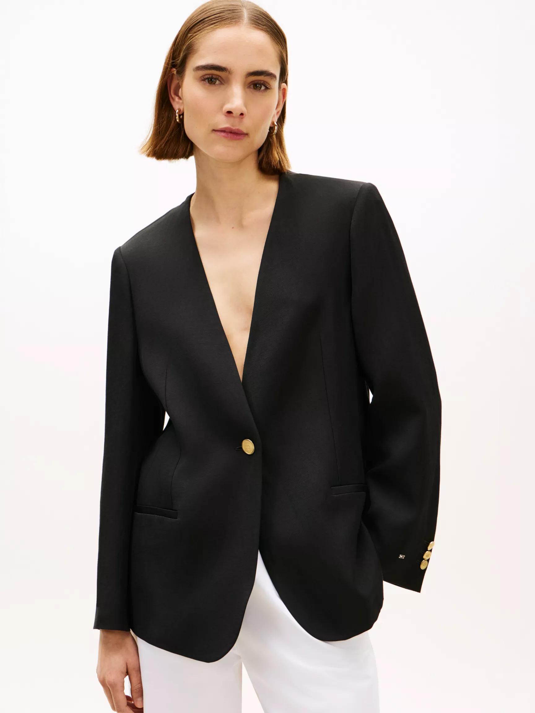 Relaxed Fit Linen-Blend Blazer by TOMMY HILFIGER
