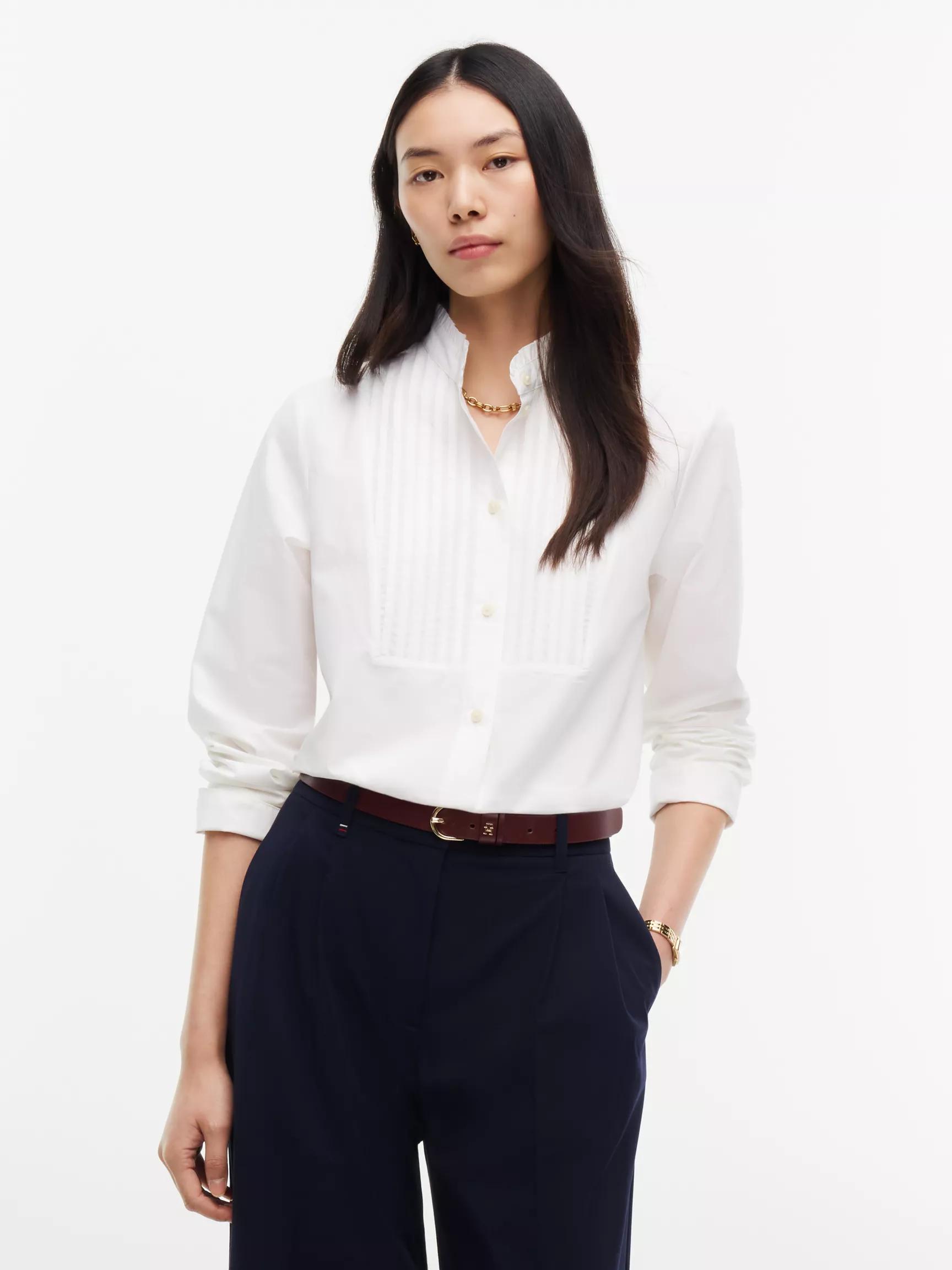 Relaxed Fit Tuxedo Shirt by TOMMY HILFIGER