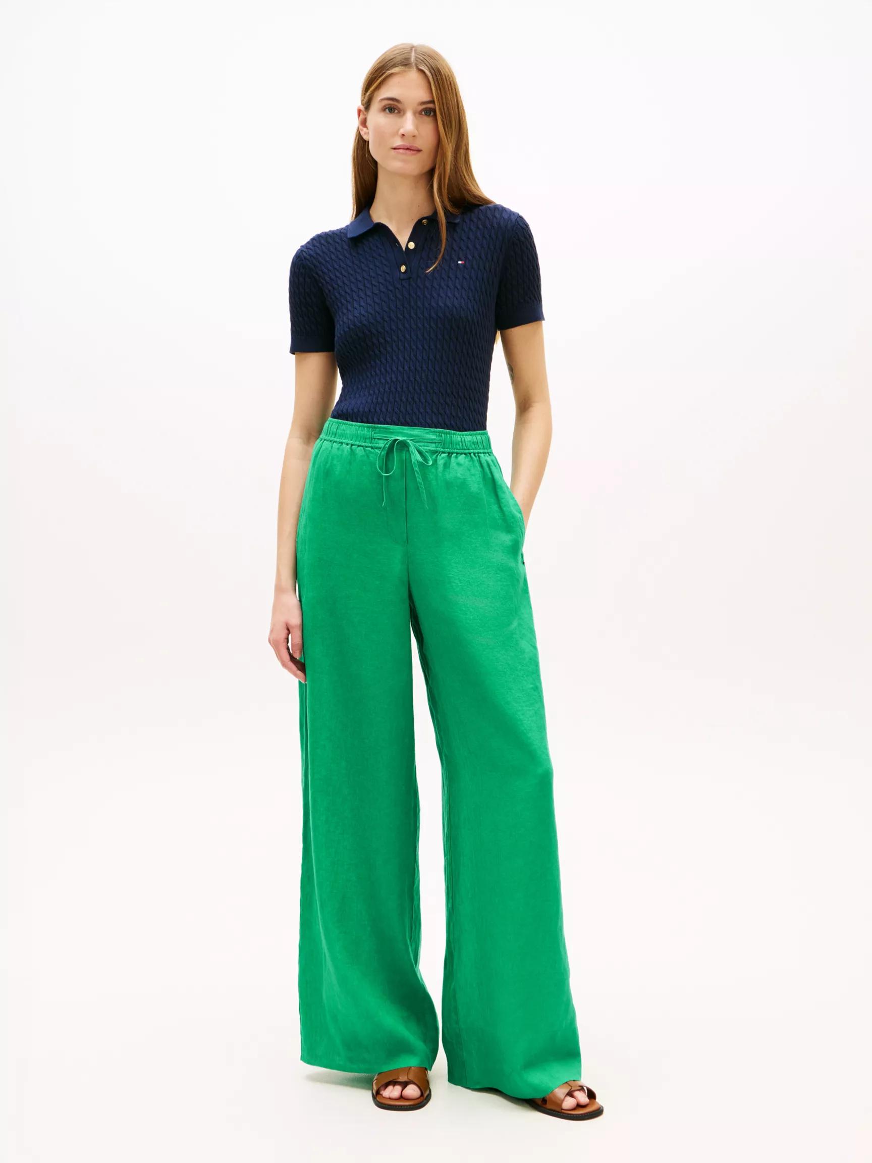 Relaxed Linen Pull-On Pant by TOMMY HILFIGER