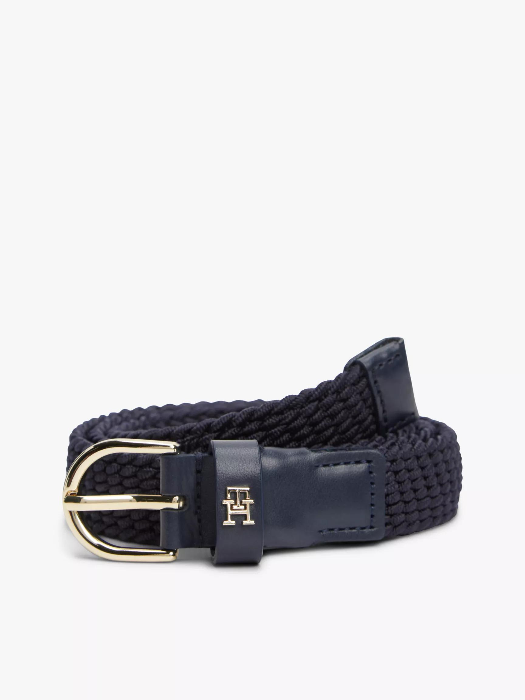 Rounded-Buckle Woven Elastic Belt by TOMMY HILFIGER