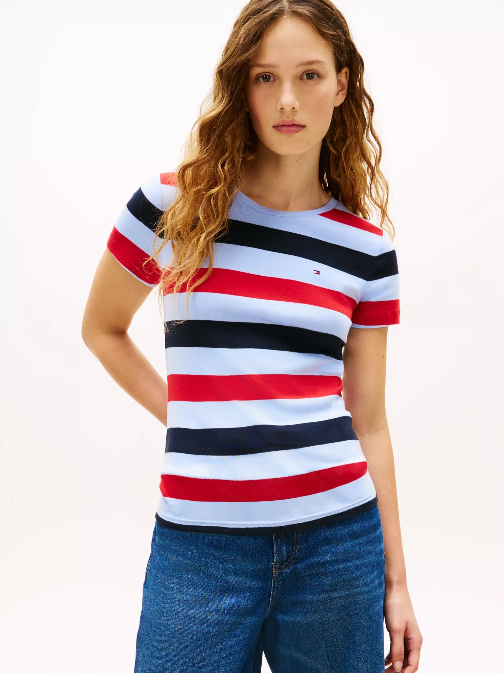Rugby Stripe Crewneck T-Shirt by TOMMY HILFIGER