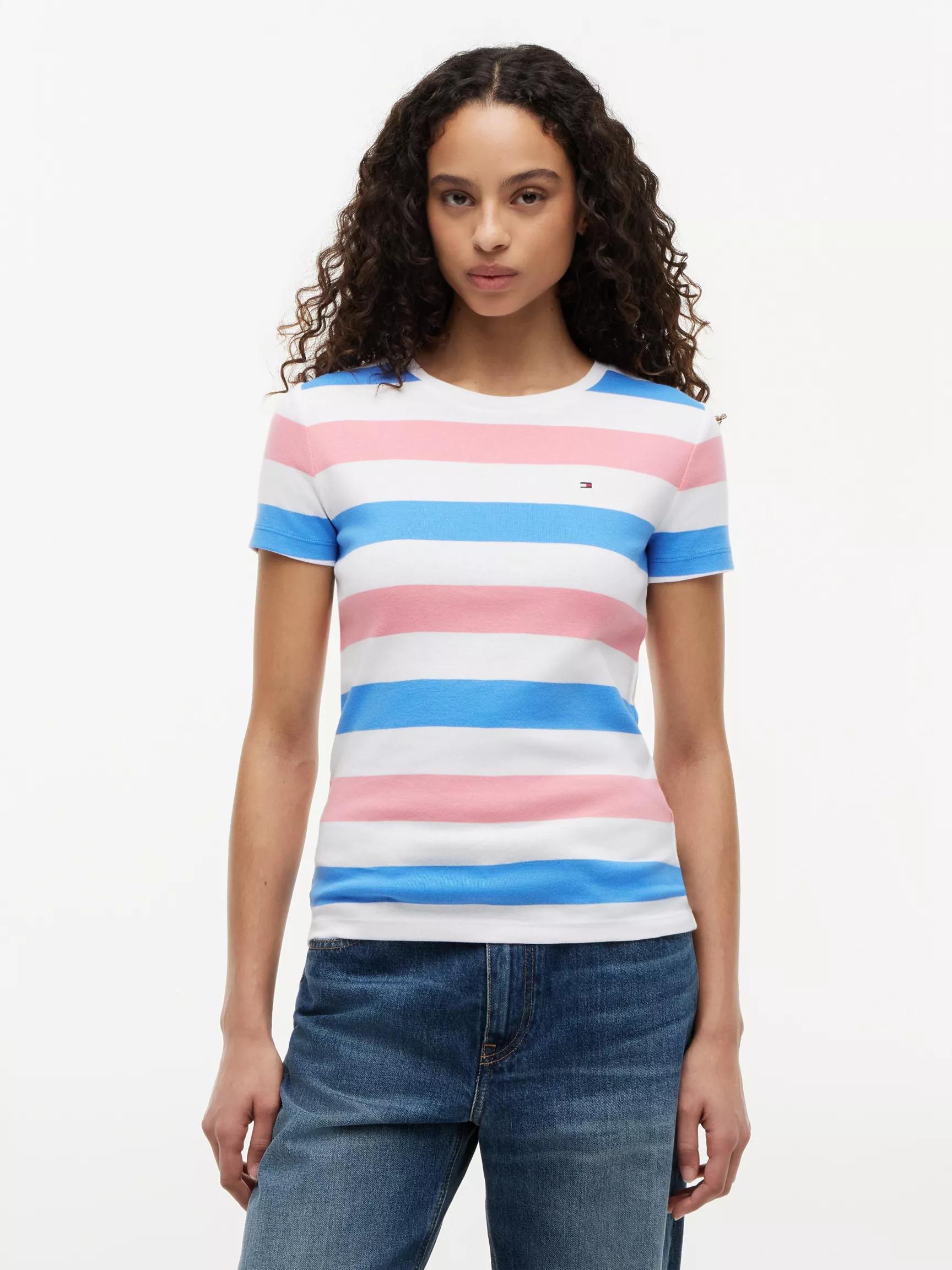 Rugby Stripe Crewneck T-Shirt by TOMMY HILFIGER