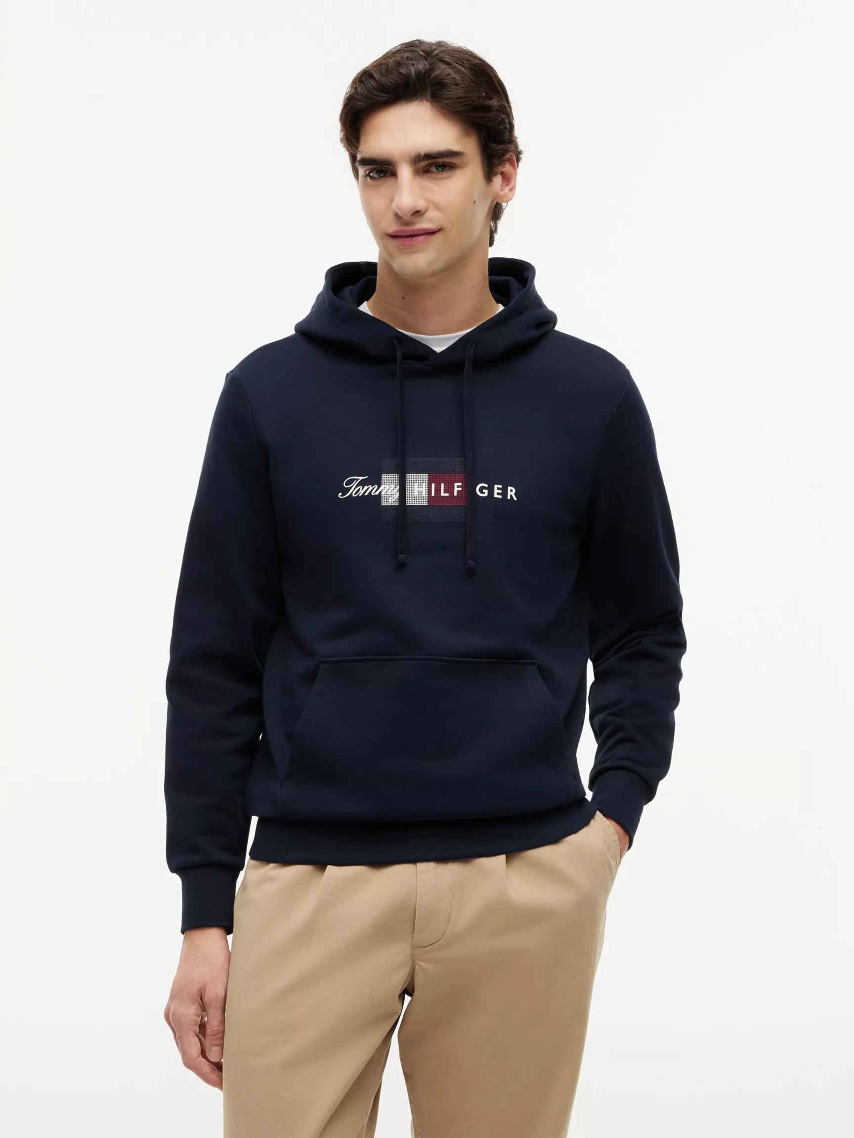 Script Flag Logo Hoodie by TOMMY HILFIGER