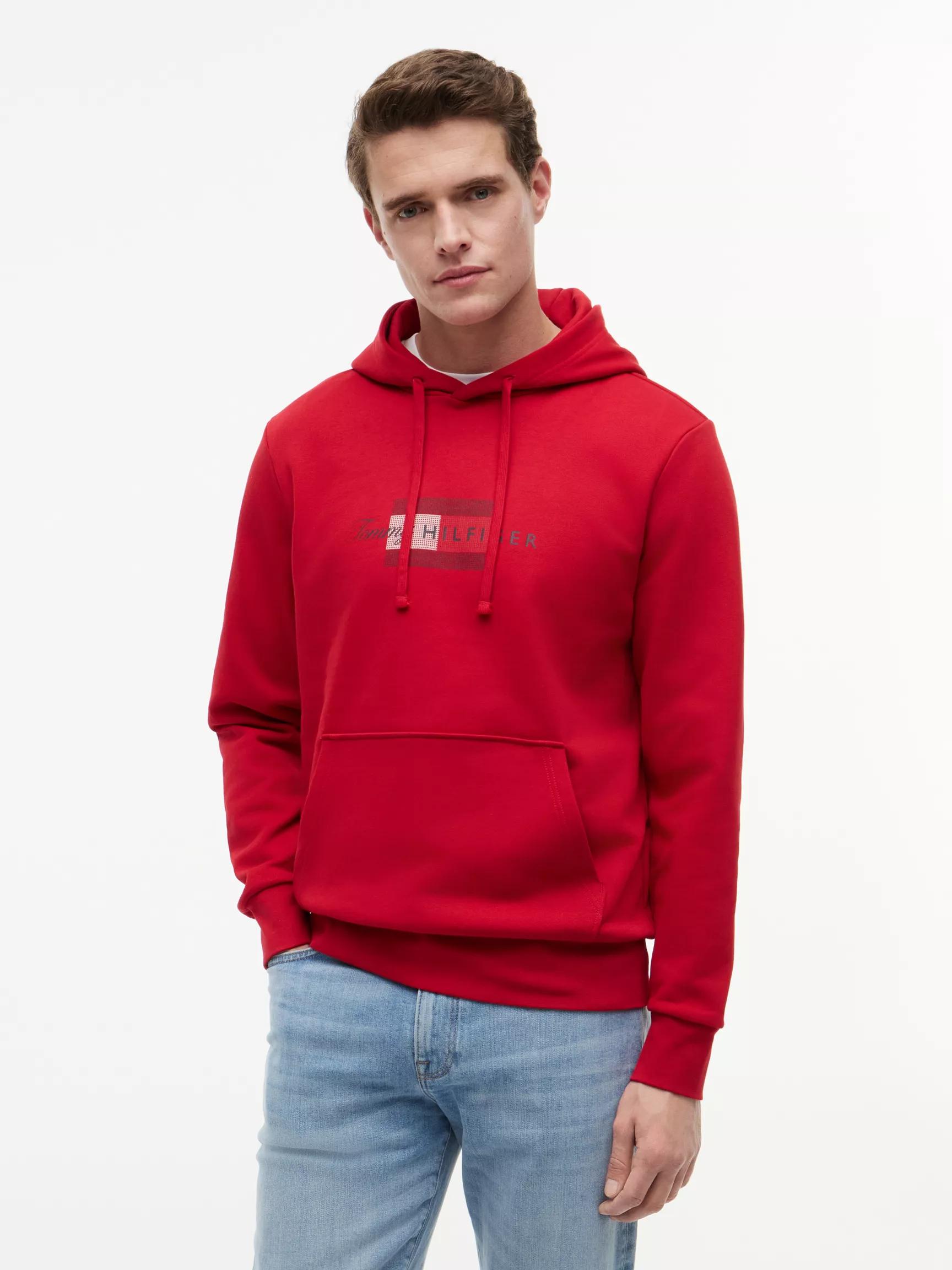 Script Flag Logo Hoodie by TOMMY HILFIGER