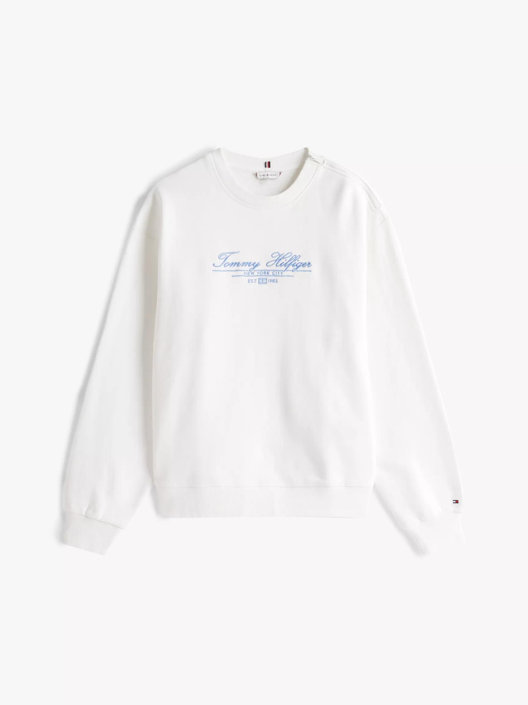 Script Logo Crewneck Sweatshirt by TOMMY HILFIGER