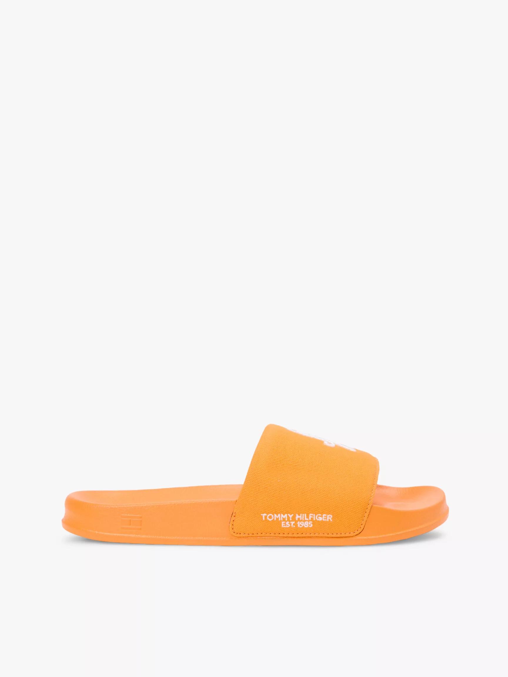 Script Monogram Canvas Pool Slide by TOMMY HILFIGER