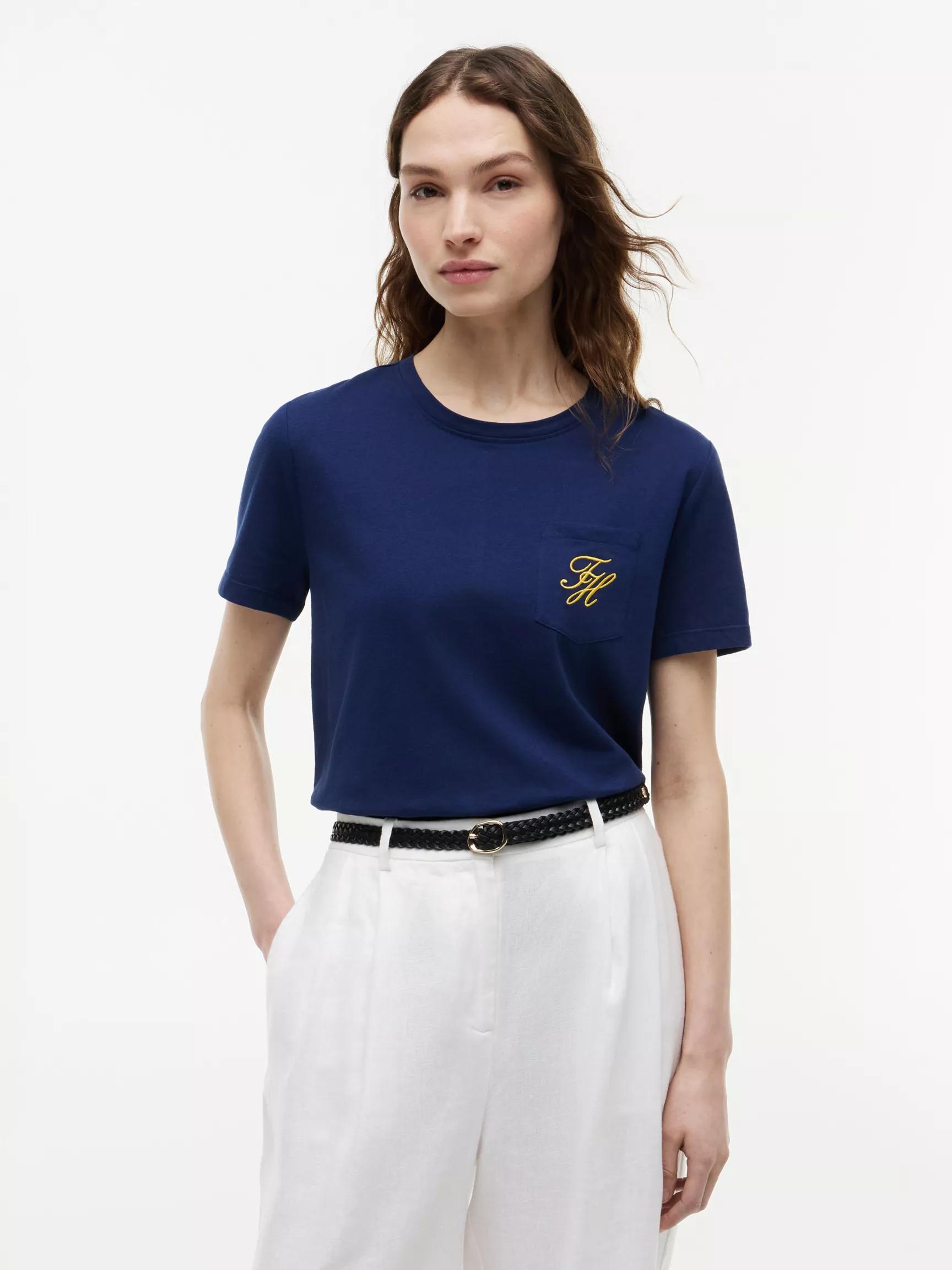 Script Monogram Pocket T-Shirt by TOMMY HILFIGER
