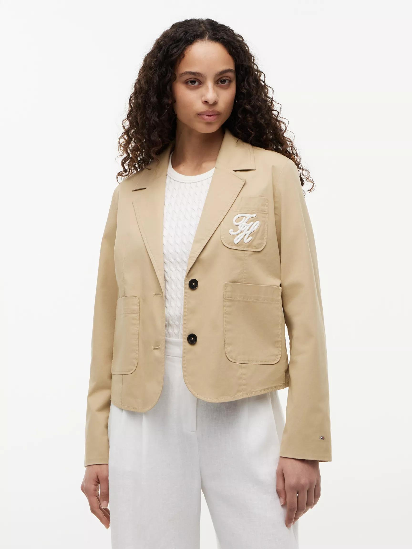 Script Monogram Stretch Twill Blazer by TOMMY HILFIGER