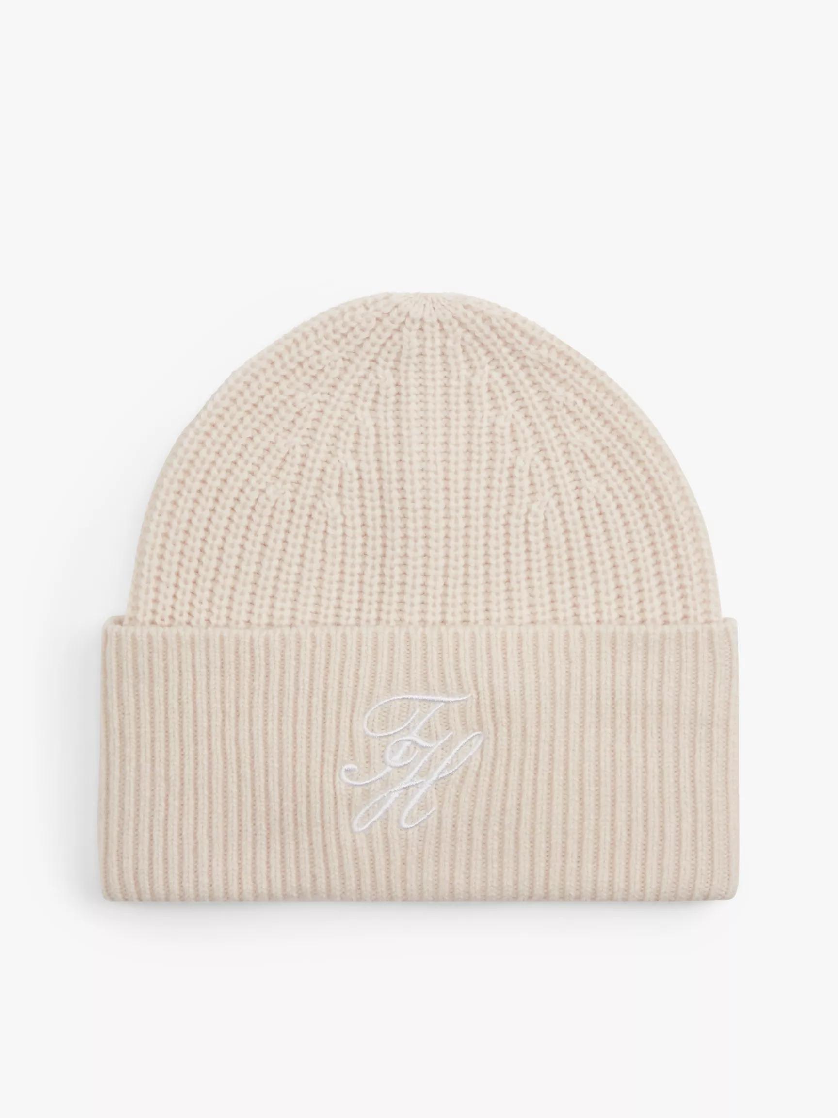 Script Monogram Wool-Cashmere Beanie by TOMMY HILFIGER