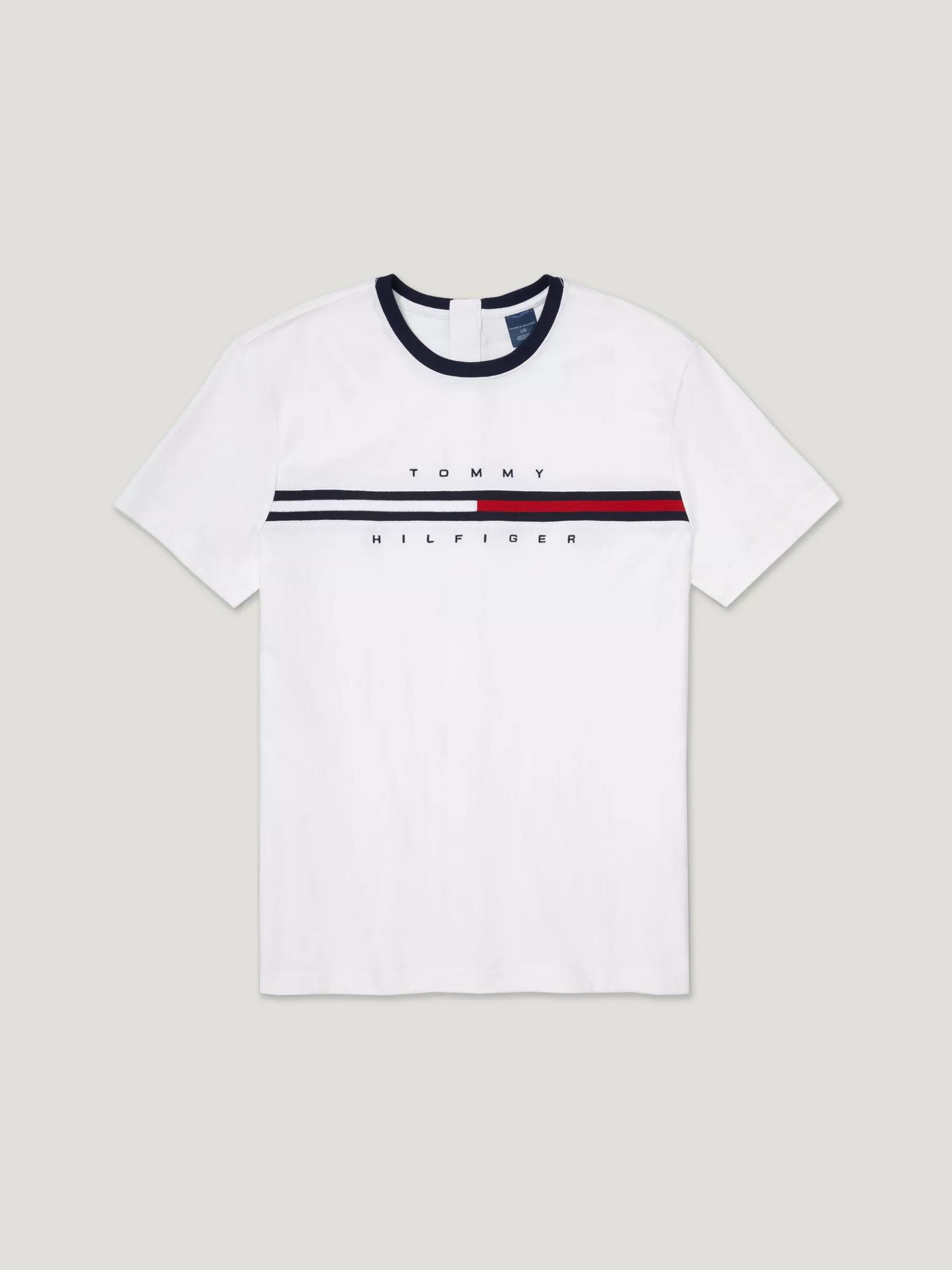 Seated Fit Signature Stripe T-Shirt by TOMMY HILFIGER