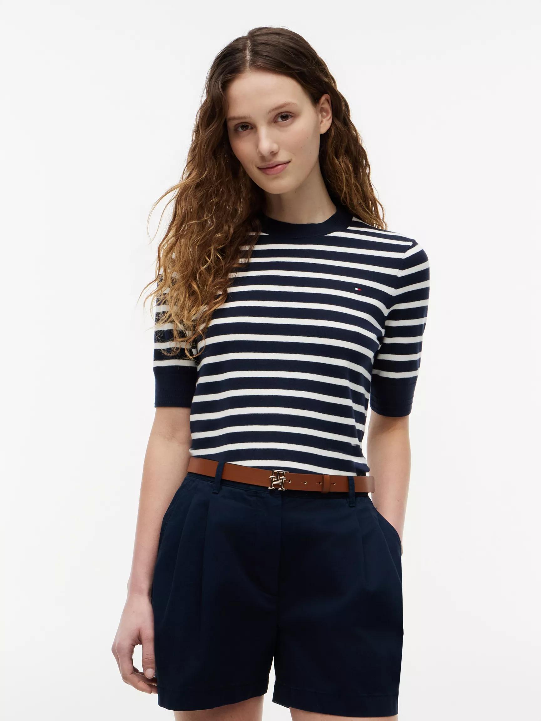 Short-Sleeve Crewneck Sweater by TOMMY HILFIGER