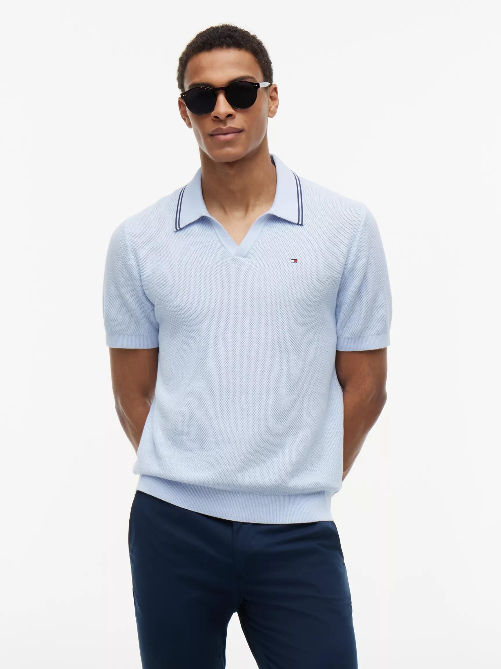 Short-Sleeve Tipped Sweater Polo by TOMMY HILFIGER