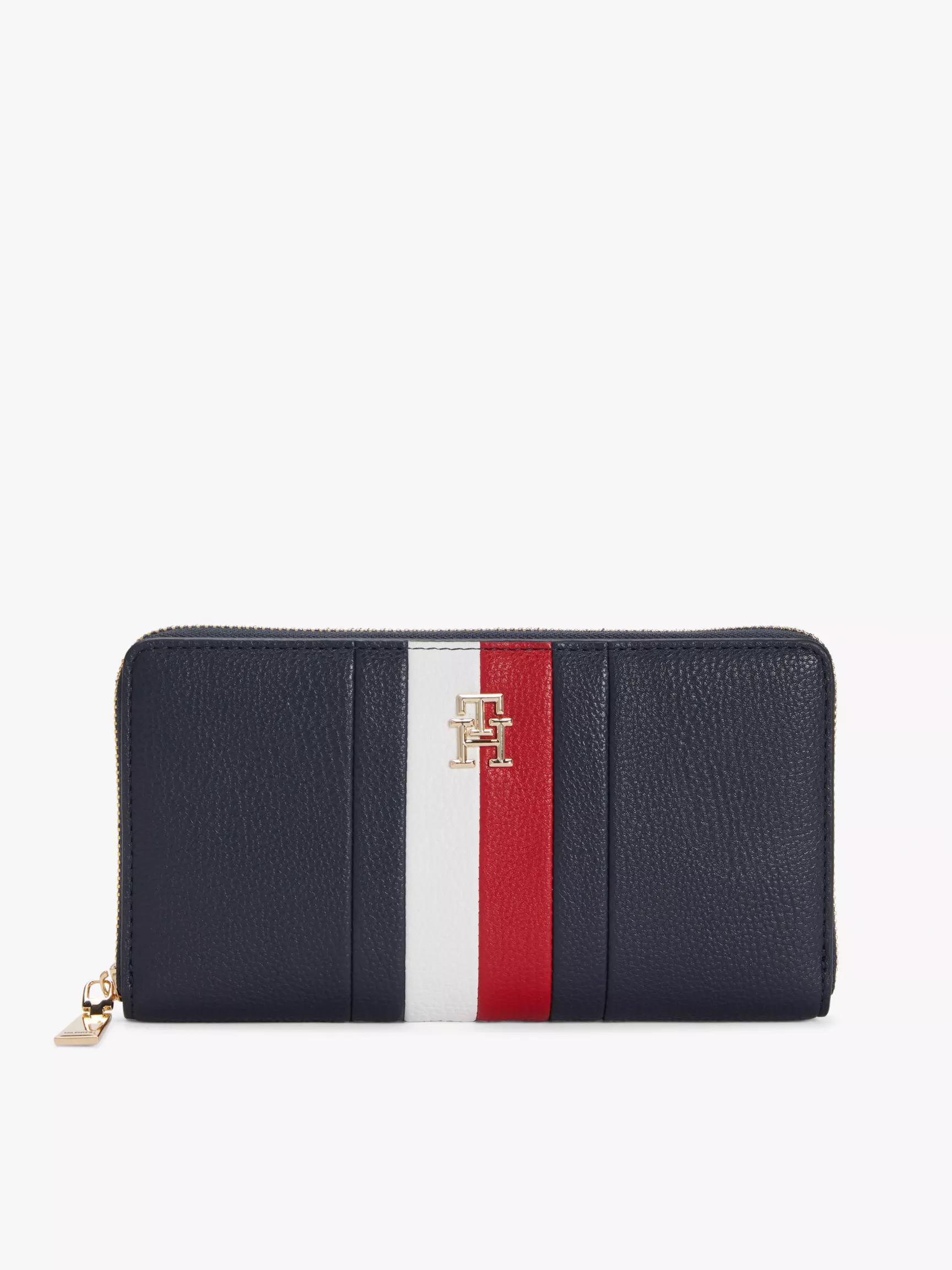Signature Stripe Zip Wallet by TOMMY HILFIGER