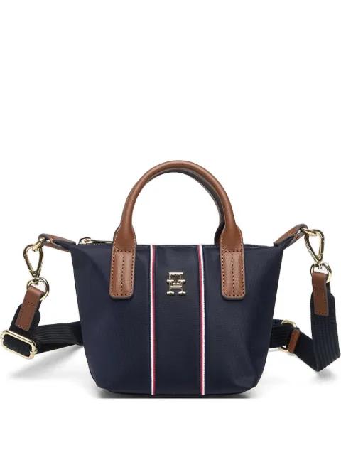 Signature striped logo-plaque tote bag by TOMMY HILFIGER