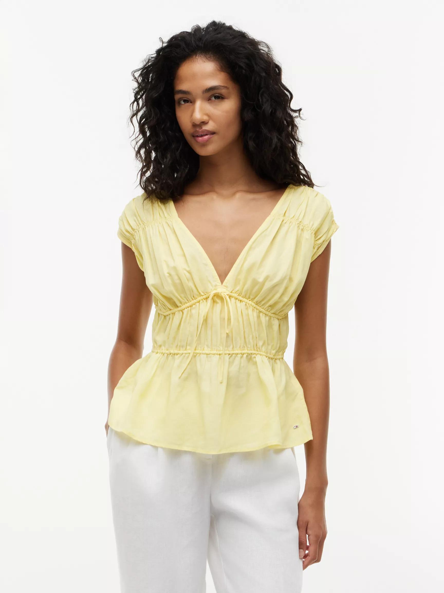 Sleeveless Smocked Top by TOMMY HILFIGER
