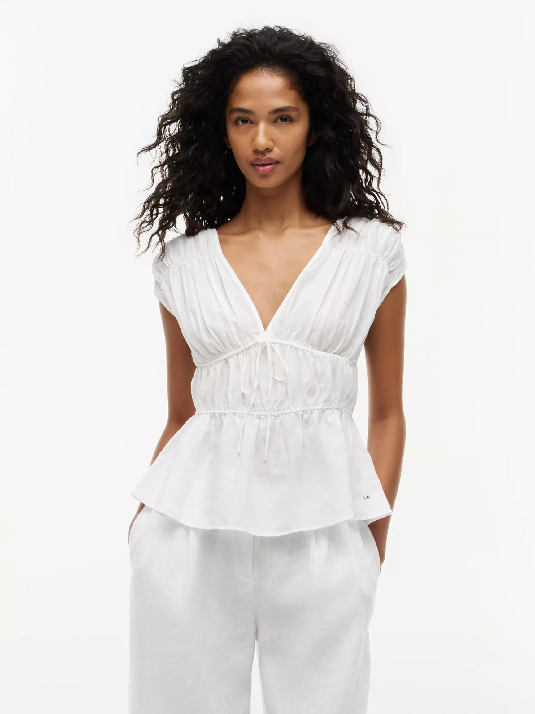 Sleeveless Smocked Top by TOMMY HILFIGER