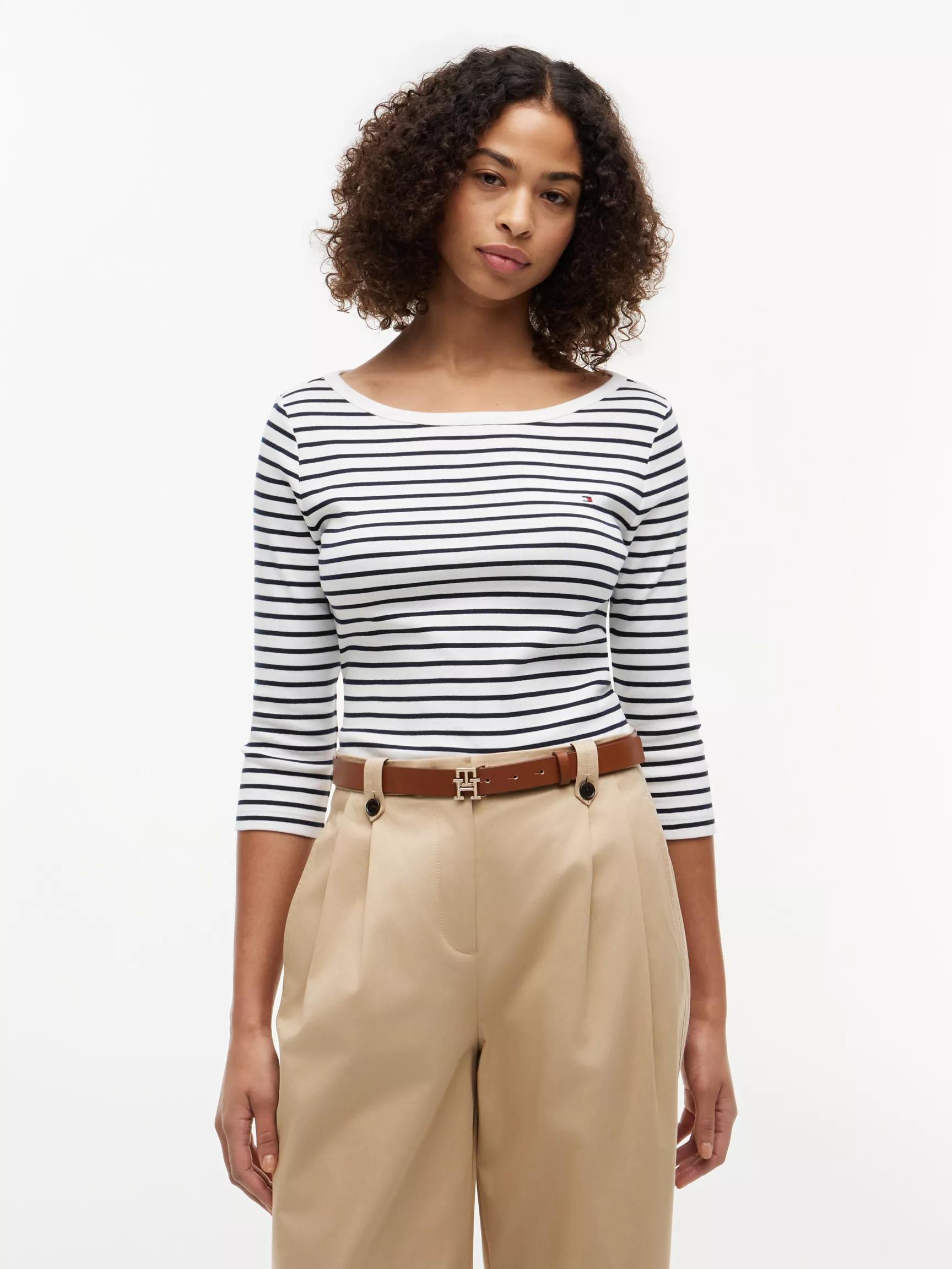 Slim Fit Boatneck T-Shirt by TOMMY HILFIGER