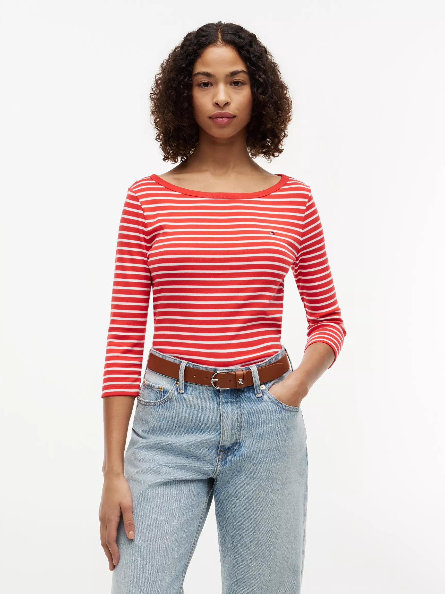 Slim Fit Boatneck T-Shirt by TOMMY HILFIGER