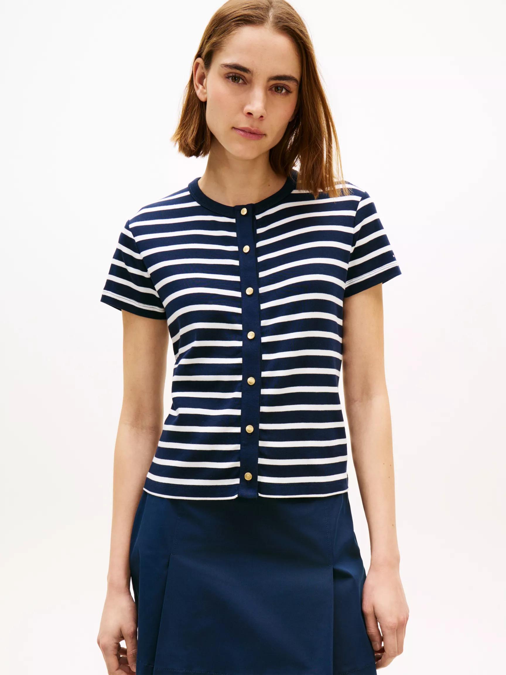 Slim Fit Button-Up T-Shirt by TOMMY HILFIGER