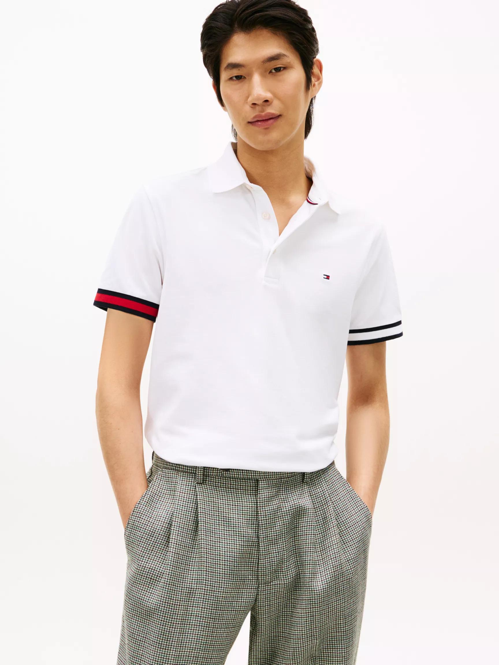 Slim Fit Flag Tipped Polo by TOMMY HILFIGER