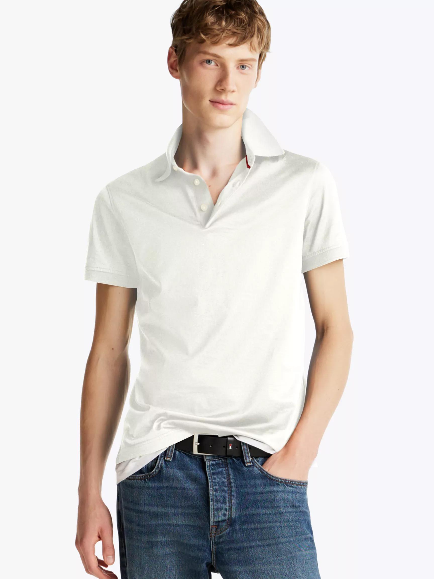 Slim Fit Mercerized Cotton Polo by TOMMY HILFIGER