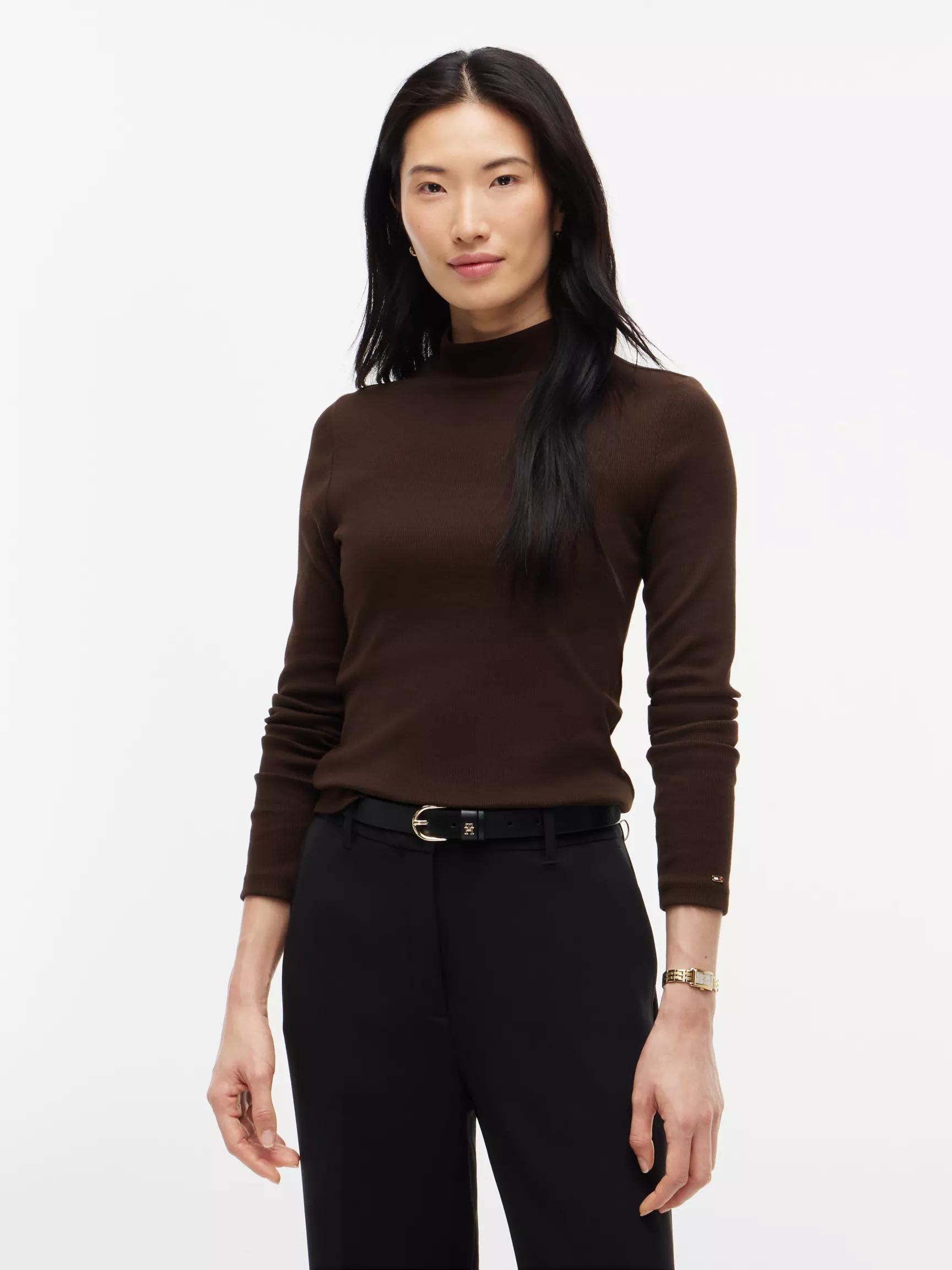 Slim Fit Mockneck T-Shirt by TOMMY HILFIGER