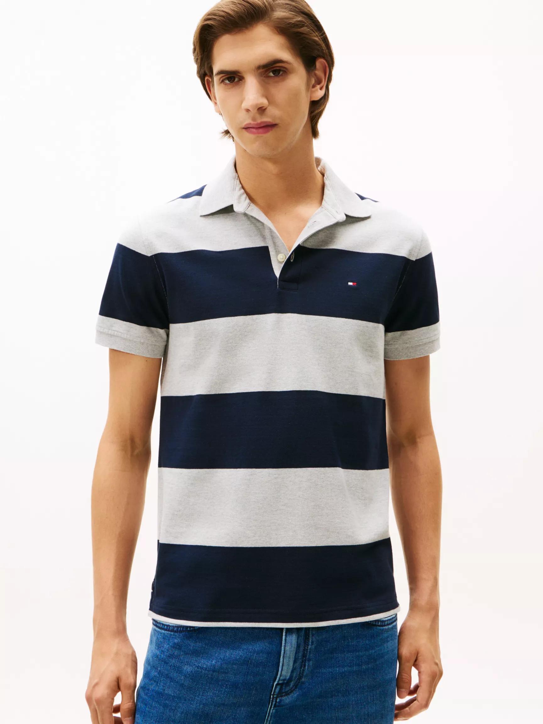 Slim Fit Rugby Stripe Polo by TOMMY HILFIGER