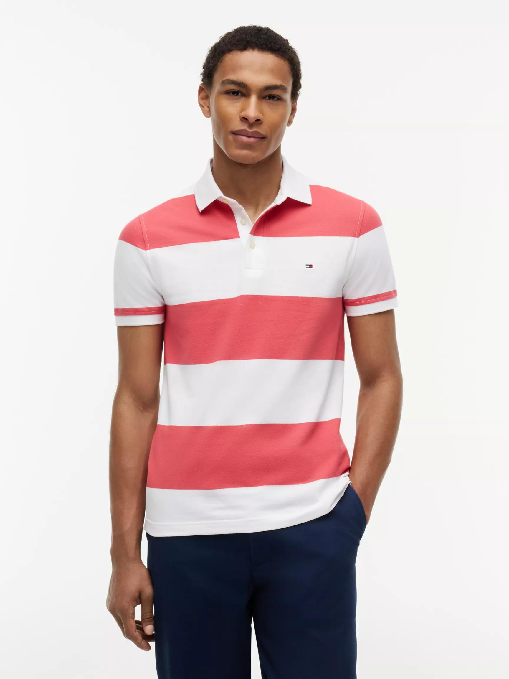 Slim Fit Rugby Stripe Polo by TOMMY HILFIGER
