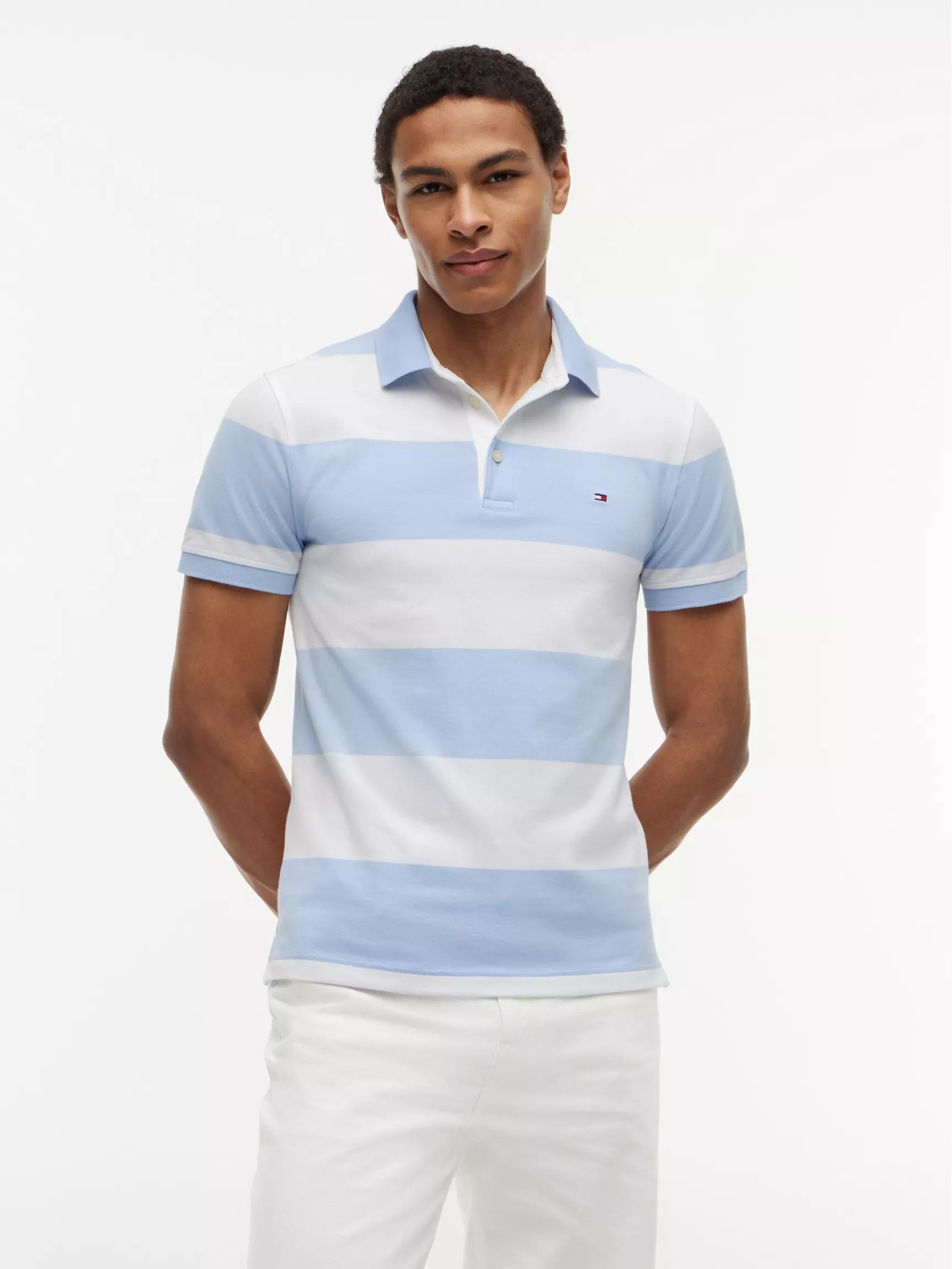 Slim Fit Rugby Stripe Polo by TOMMY HILFIGER