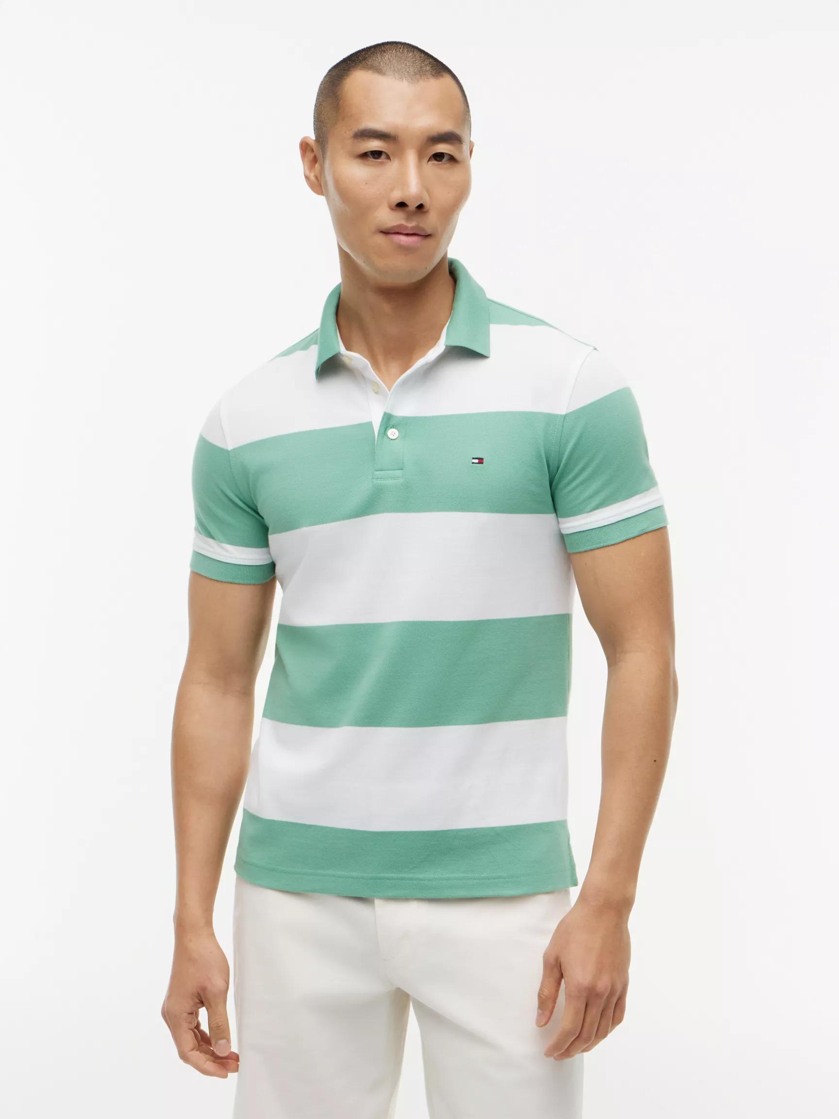 Slim Fit Rugby Stripe Polo by TOMMY HILFIGER