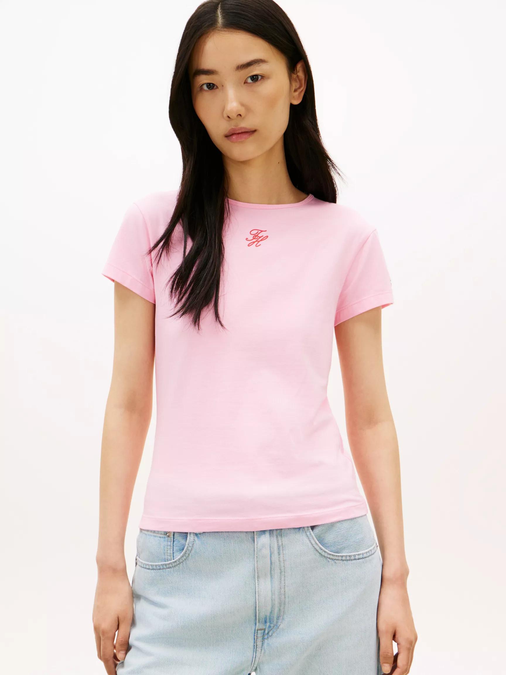 Slim Fit Script Monogram T-Shirt by TOMMY HILFIGER