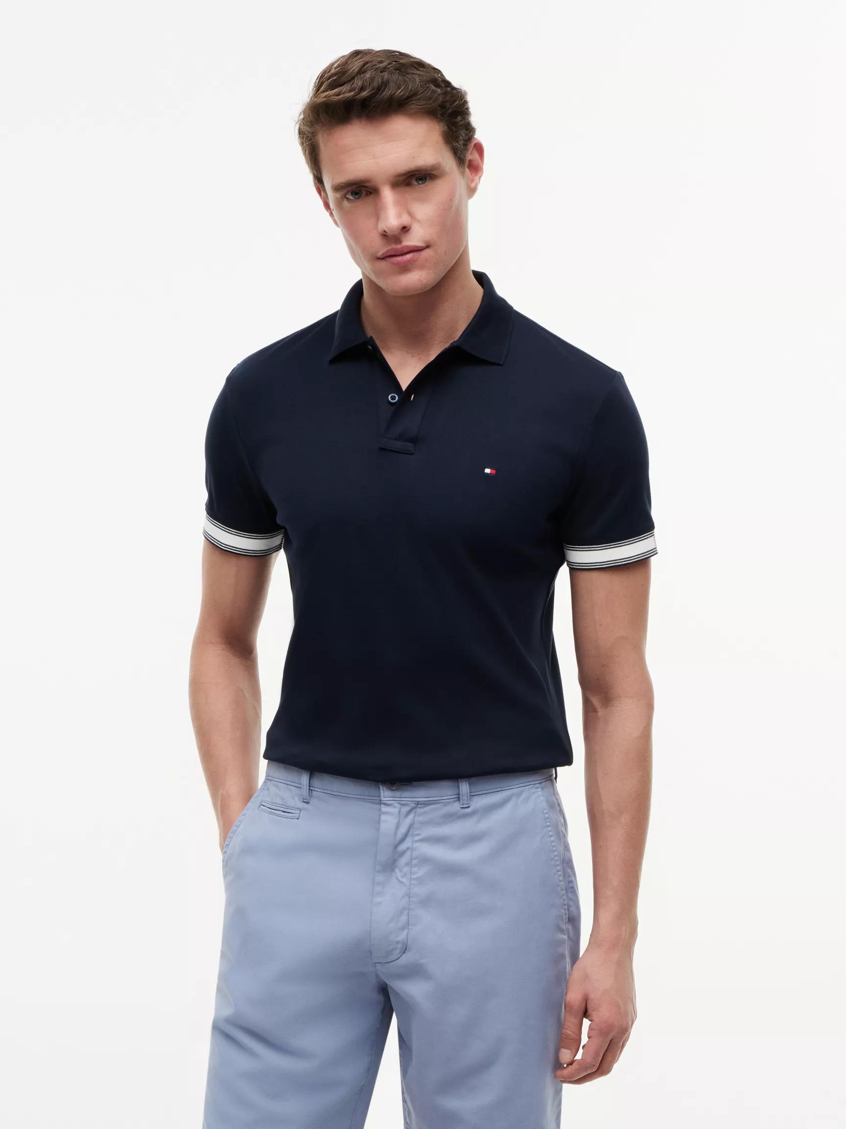 Slim Fit Smooth Cotton Polo by TOMMY HILFIGER