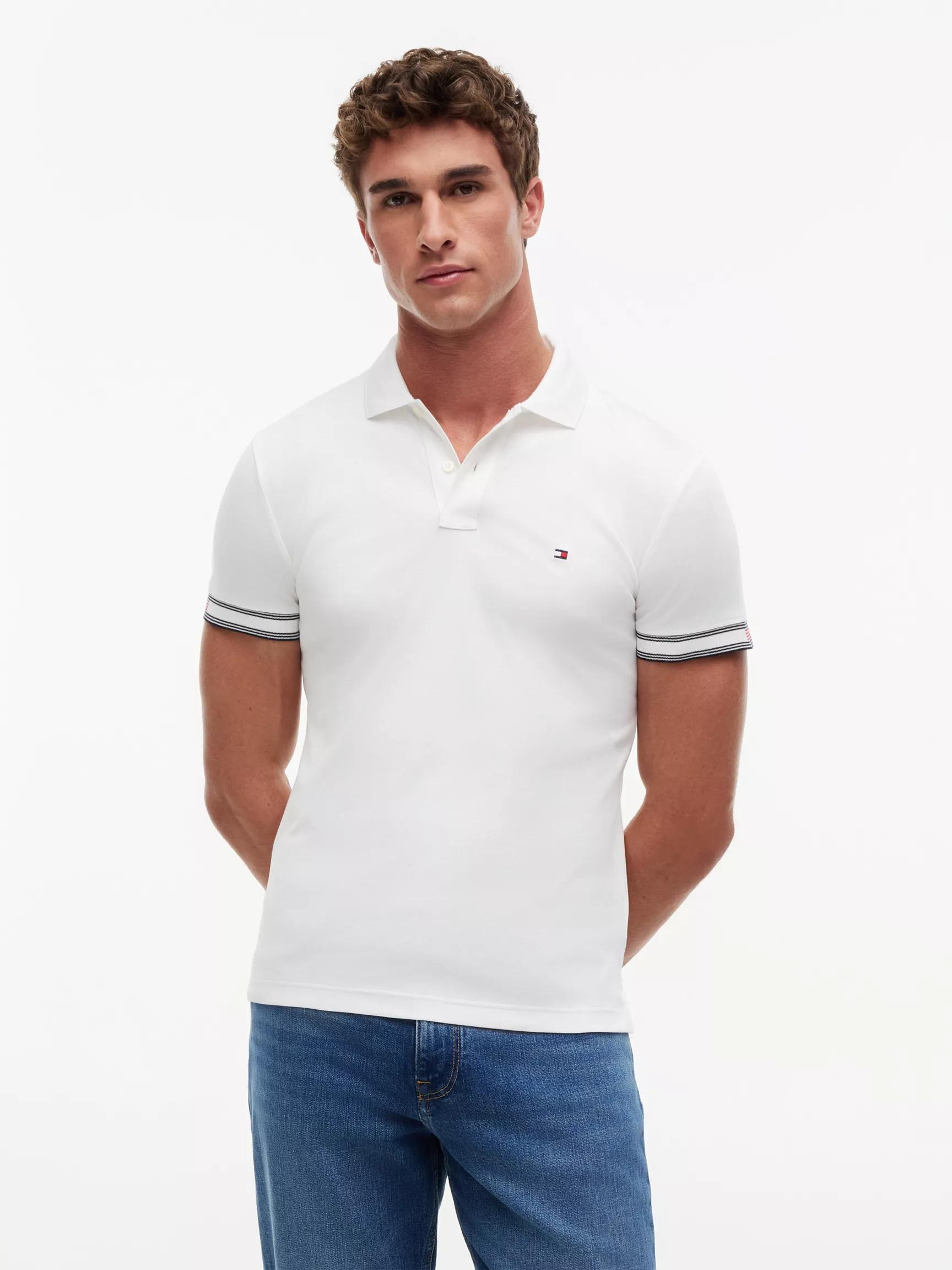 Slim Fit Smooth Cotton Polo by TOMMY HILFIGER