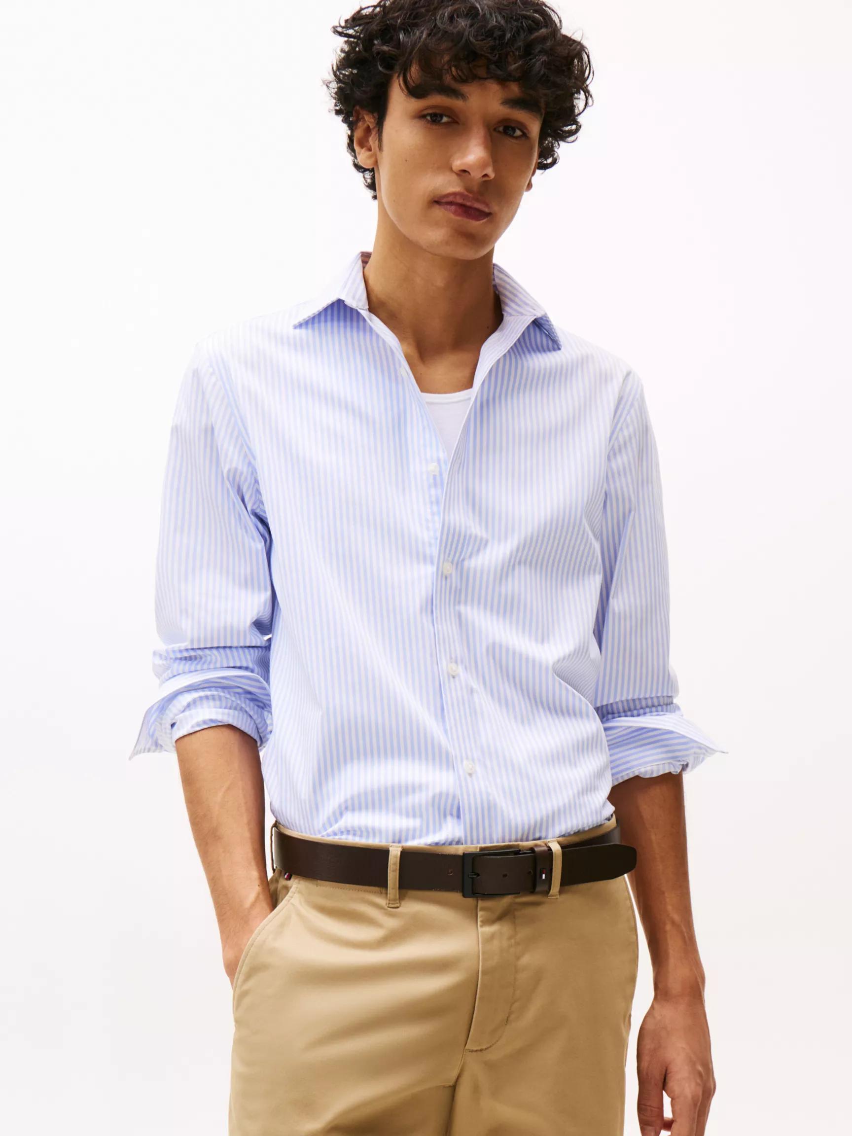 Slim Fit THFlex Striped Dress Shirt by TOMMY HILFIGER