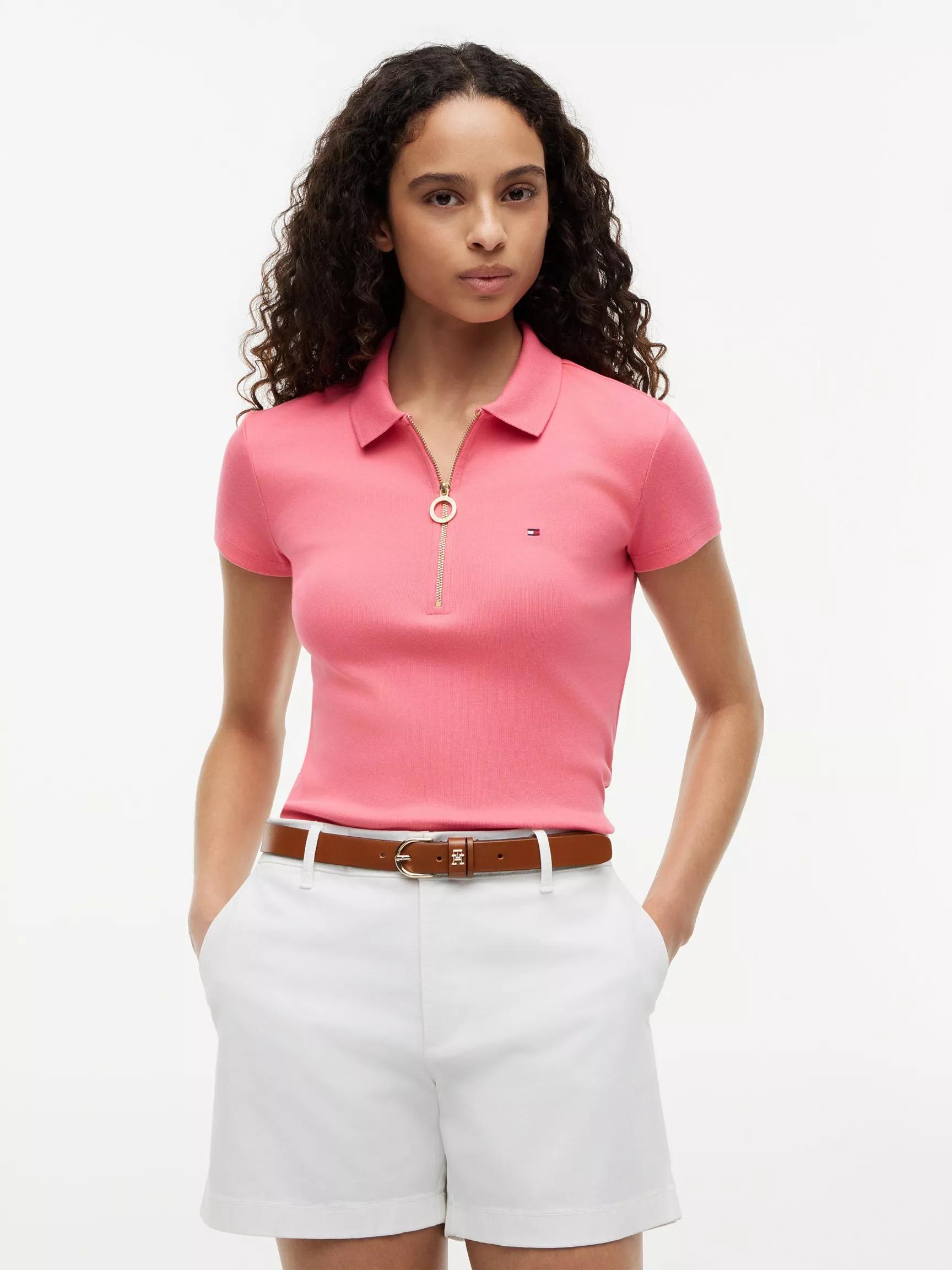 Slim Fit Zip Polo by TOMMY HILFIGER