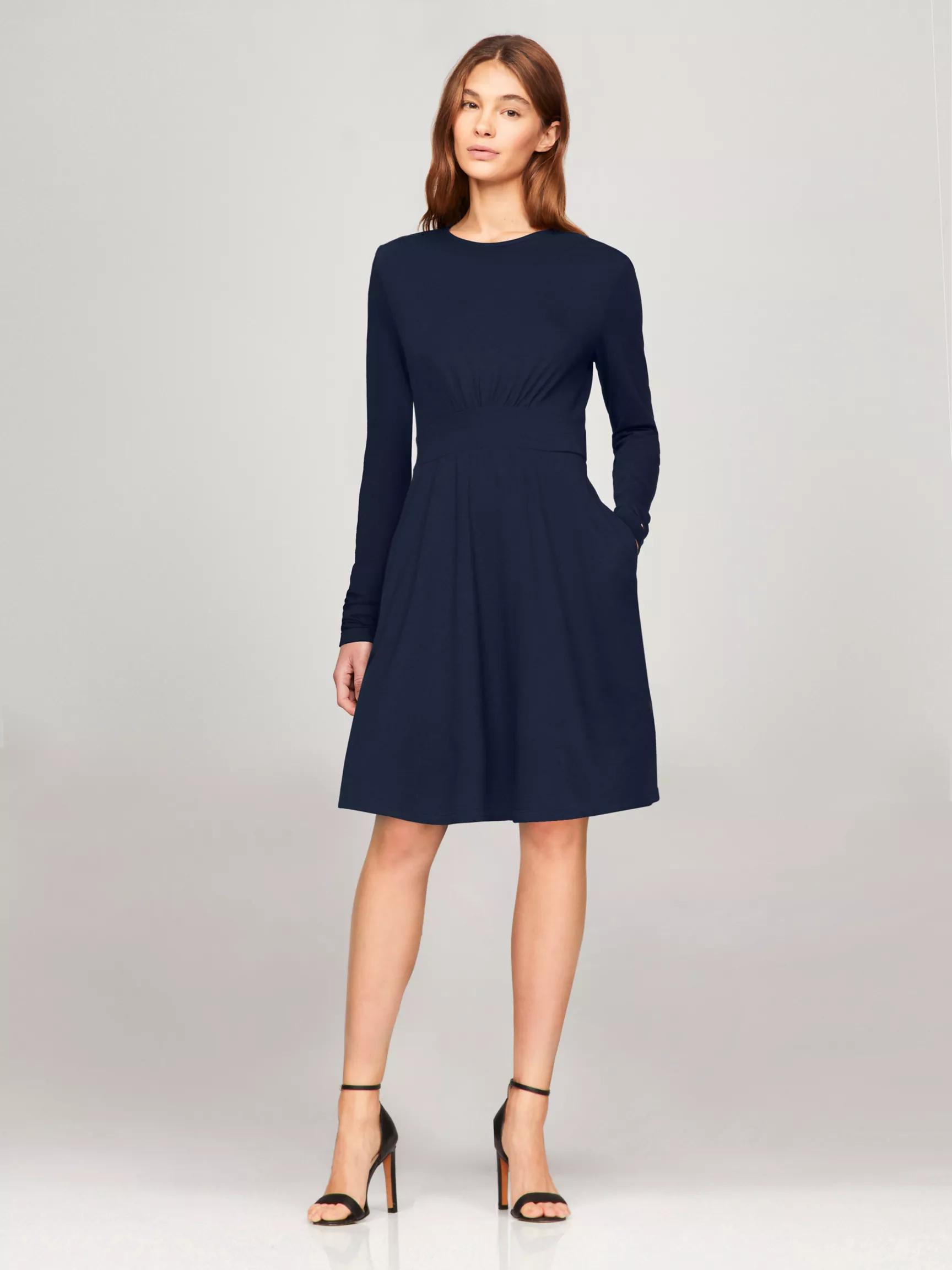 Solid Fit-and-Flare Dress by TOMMY HILFIGER