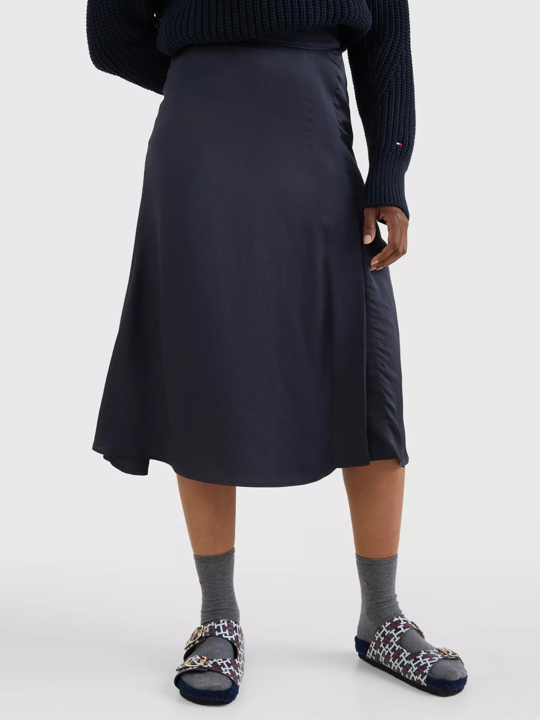 Solid Midi Skirt by TOMMY HILFIGER