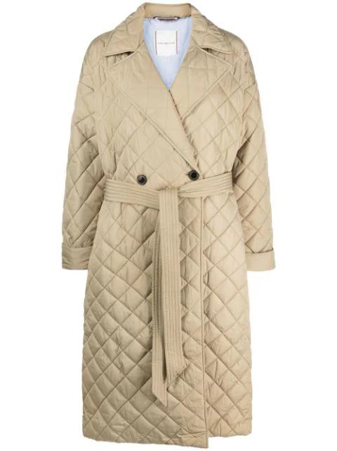 Sorona quilted belted coat by TOMMY HILFIGER