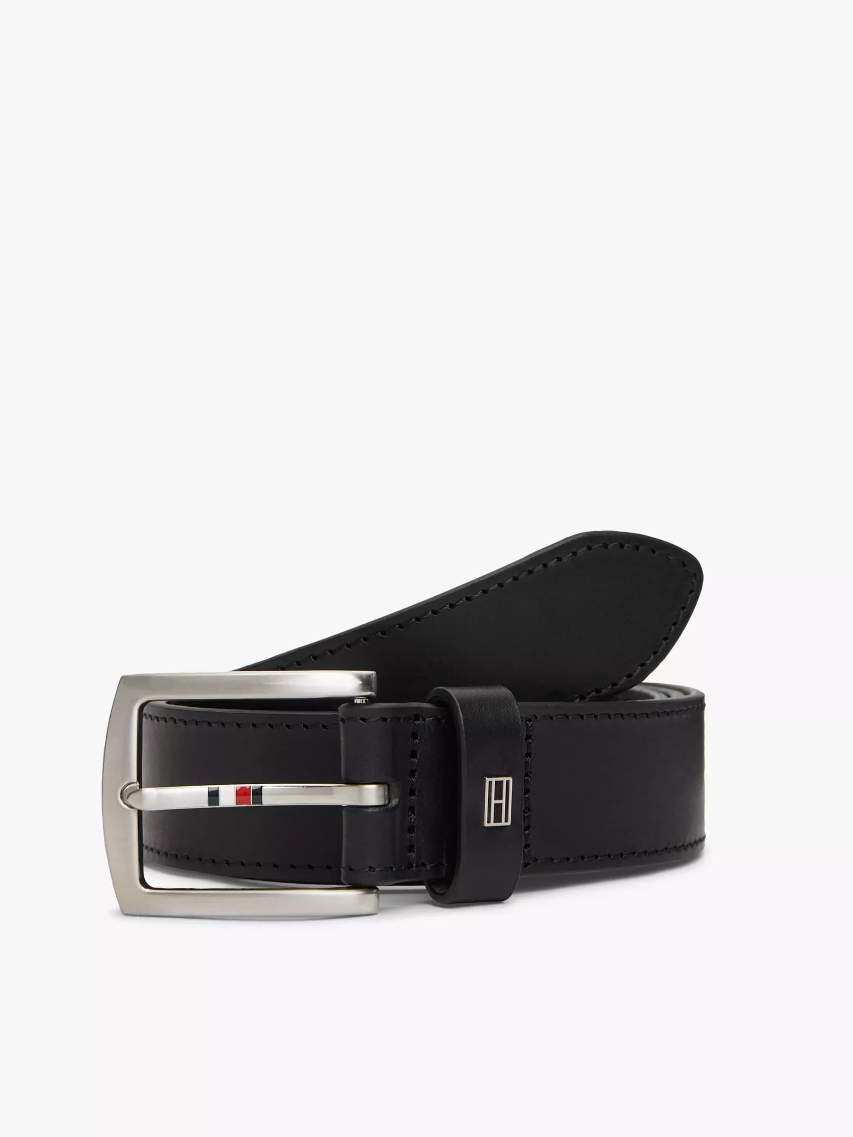 Square Buckle Leather Belt by TOMMY HILFIGER