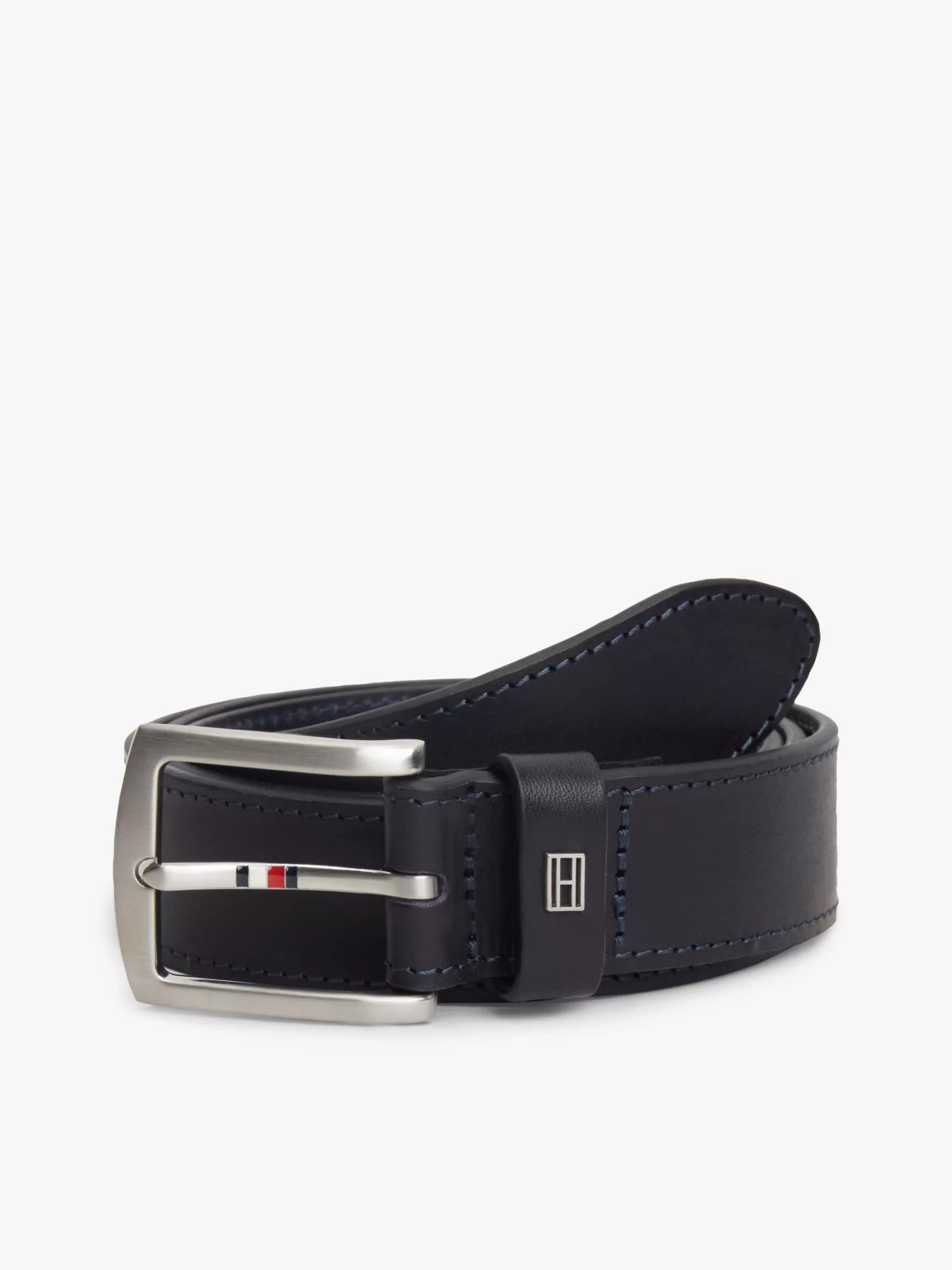 Square Buckle Leather Belt by TOMMY HILFIGER