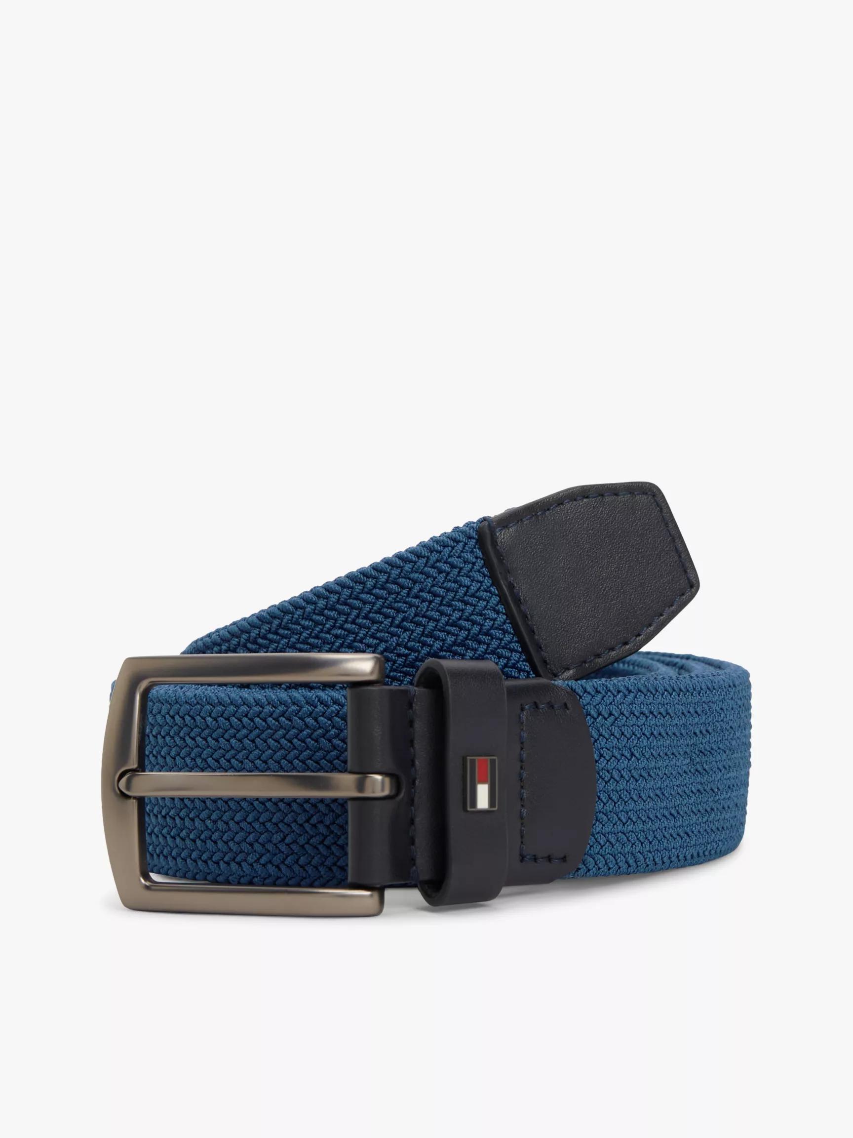 Square Buckle Woven Elastic Belt by TOMMY HILFIGER