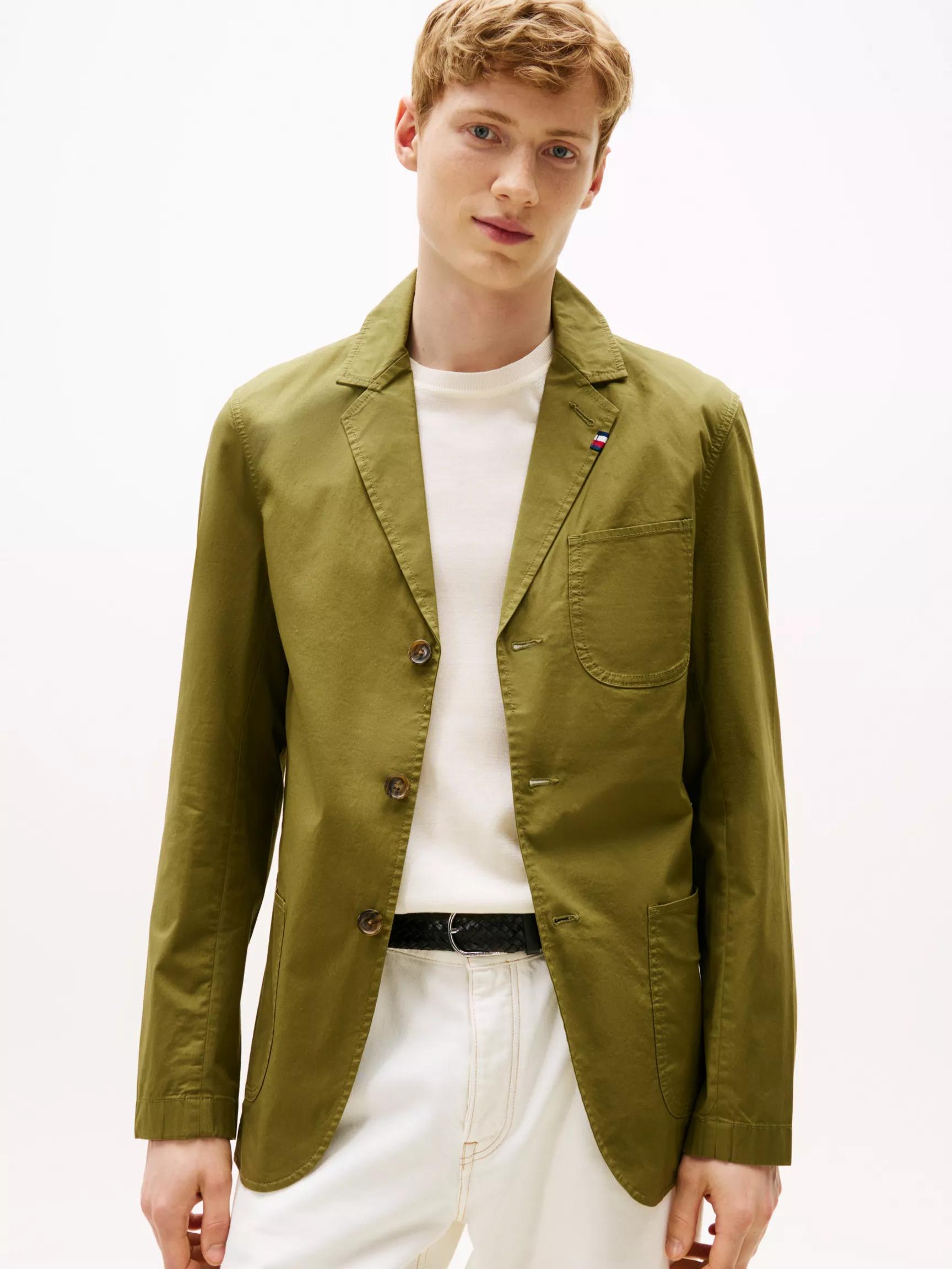 Stretch Cotton Poplin Blazer by TOMMY HILFIGER