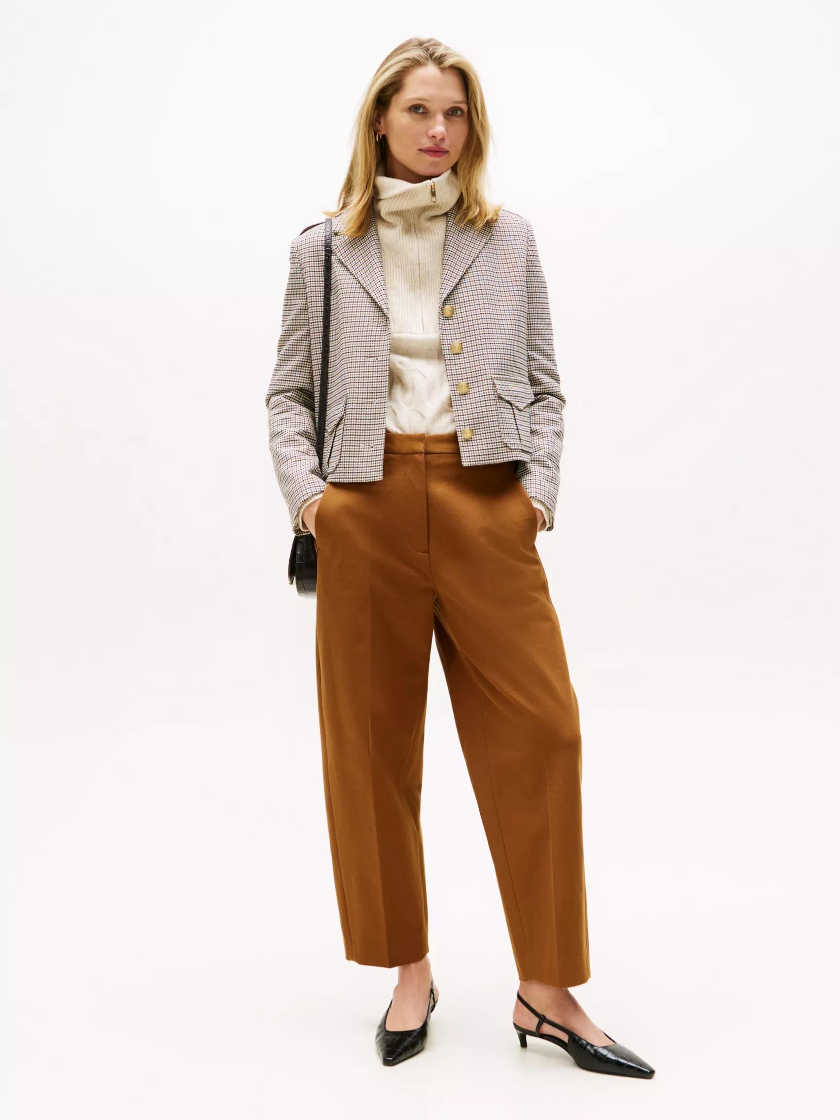 Stretch-Gabardine Barrel-Leg Ankle Pant by TOMMY HILFIGER