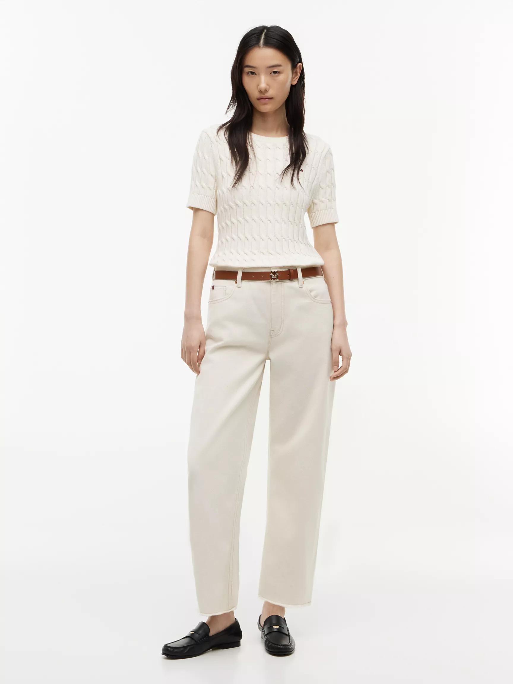 Stretch High-Rise Barrel Jean by TOMMY HILFIGER