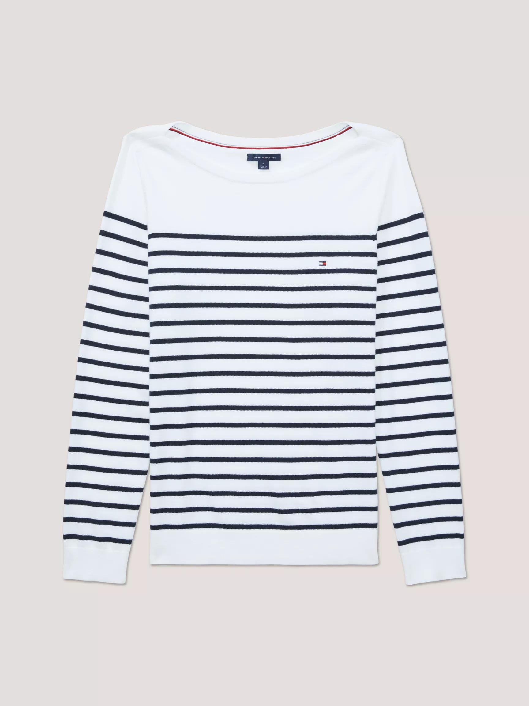 Stripe Boatneck Sweater by TOMMY HILFIGER